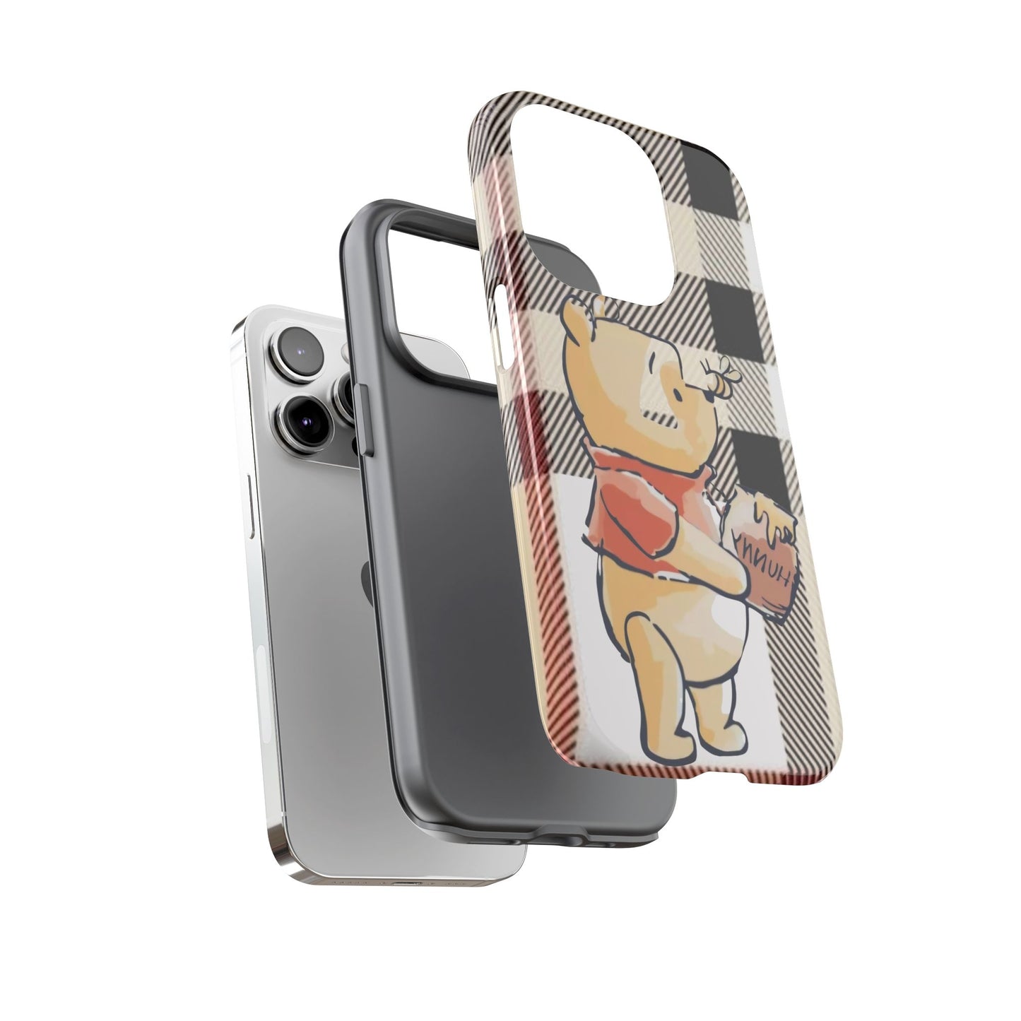 Cute Animal Phone Case, Winnie the Pooh Design, Gift for Kids, Character Case,