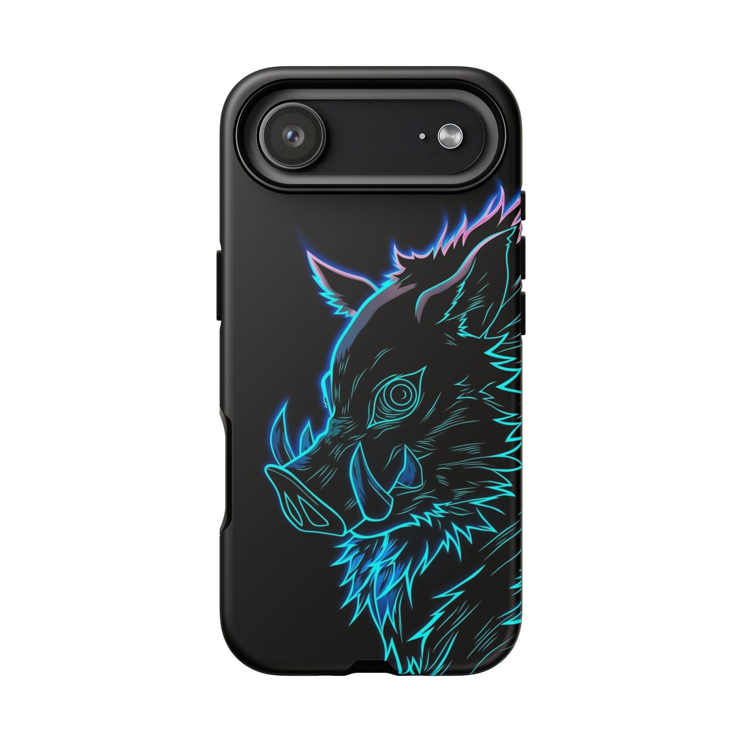 Tough Cases For iPhone, Galaxy, Anime Hashibira Beast Slayer Neon Design