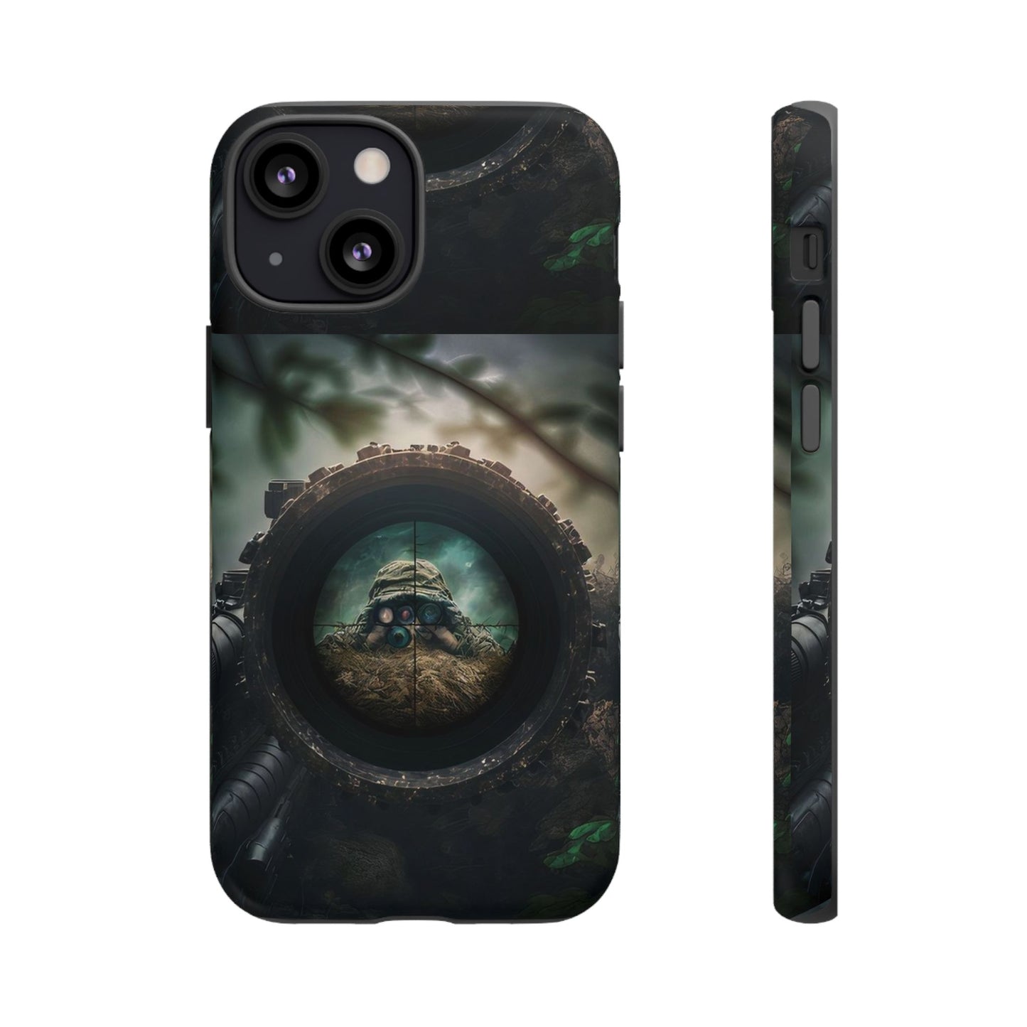 Sniper Scope Soldier Phone Case | Dual Layer Tough Cover  For iPhone
