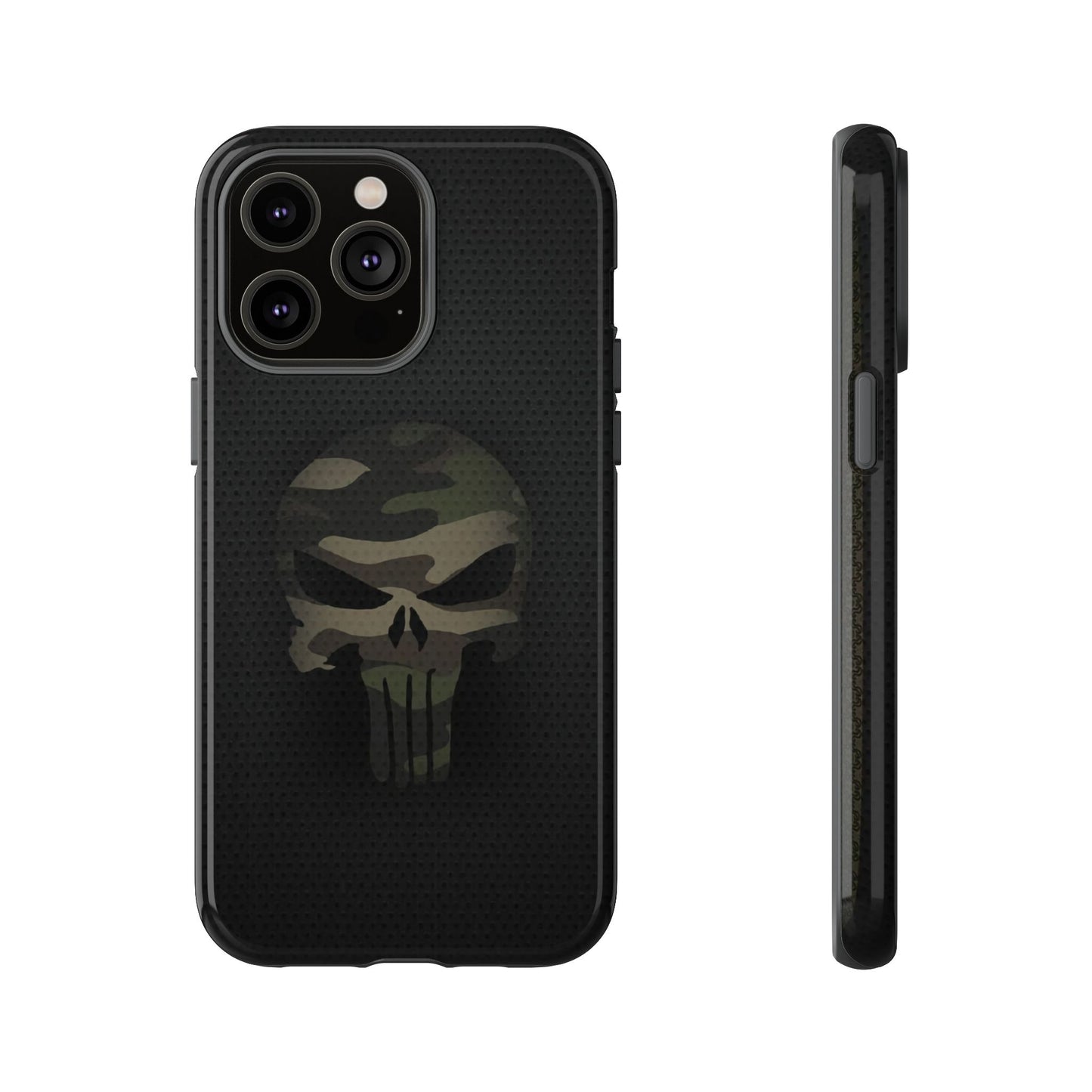 Camo Green Tough Case For iPhone, Samsung Galaxy, Jake Skull Punisher Graphic