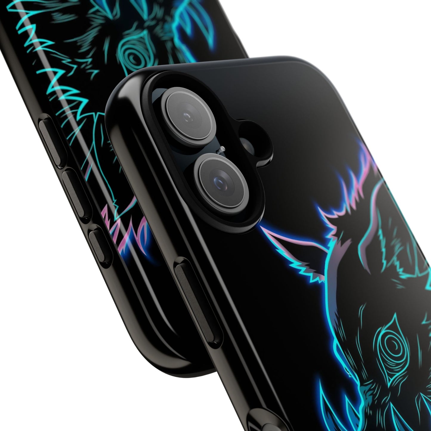 Tough Cases For iPhone, Galaxy, Anime Hashibira Beast Slayer Neon Design