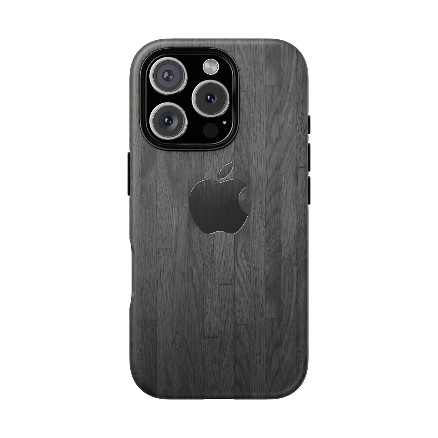 Tough Cases For iPhones, Gray Wood Color Rugged Phone Case