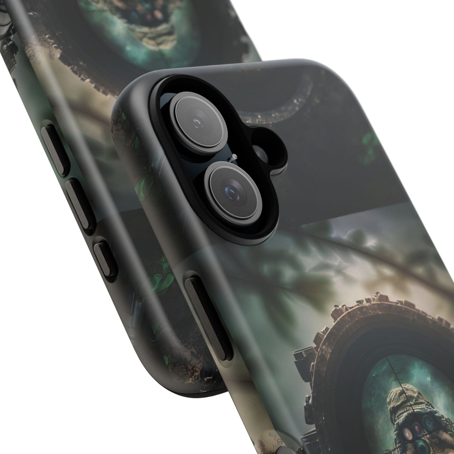 Sniper Scope Soldier Phone Case | Dual Layer Tough Cover  For iPhone