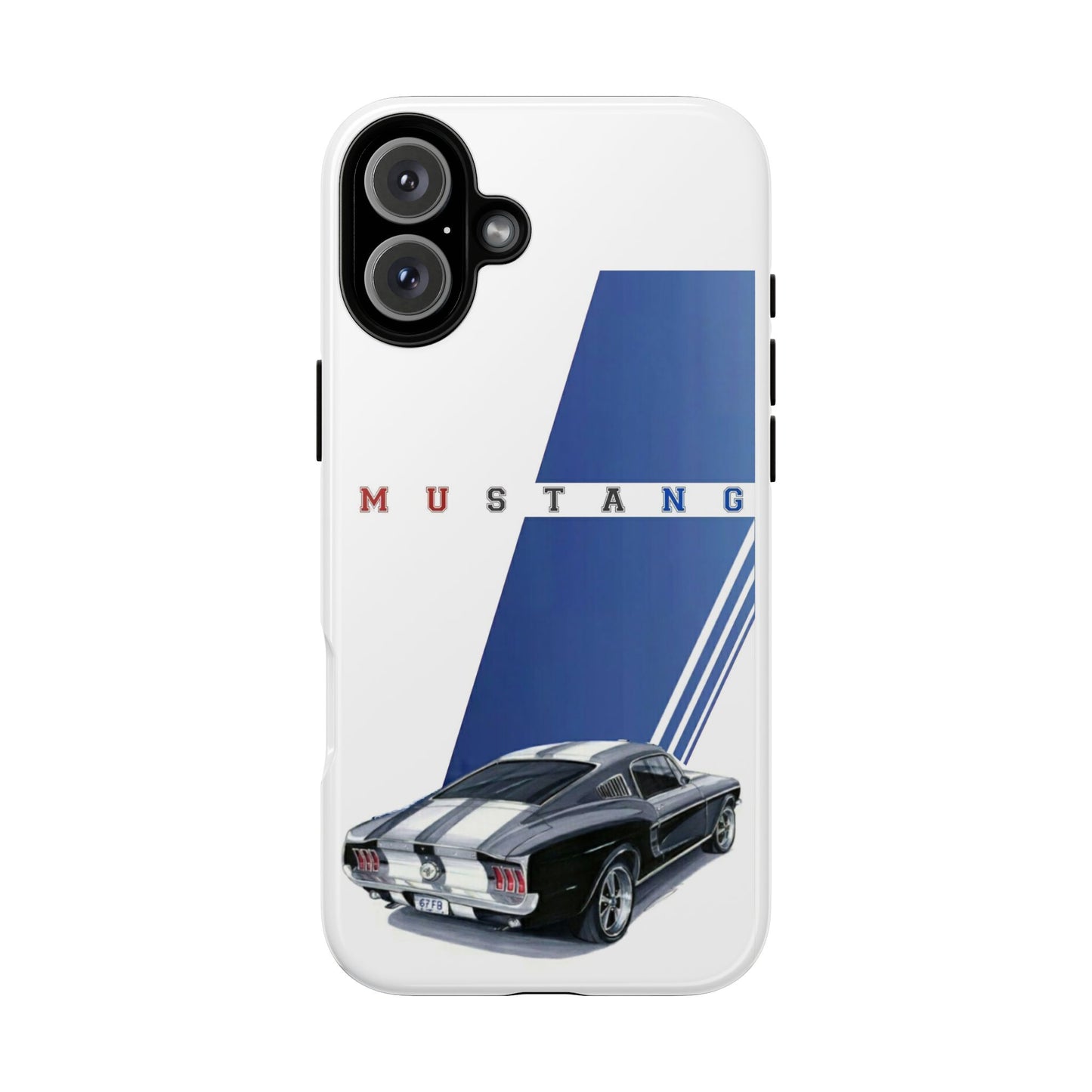 Mustang Car Art Tough Cases For iPhones, Samsung Galaxy and Google Pixel