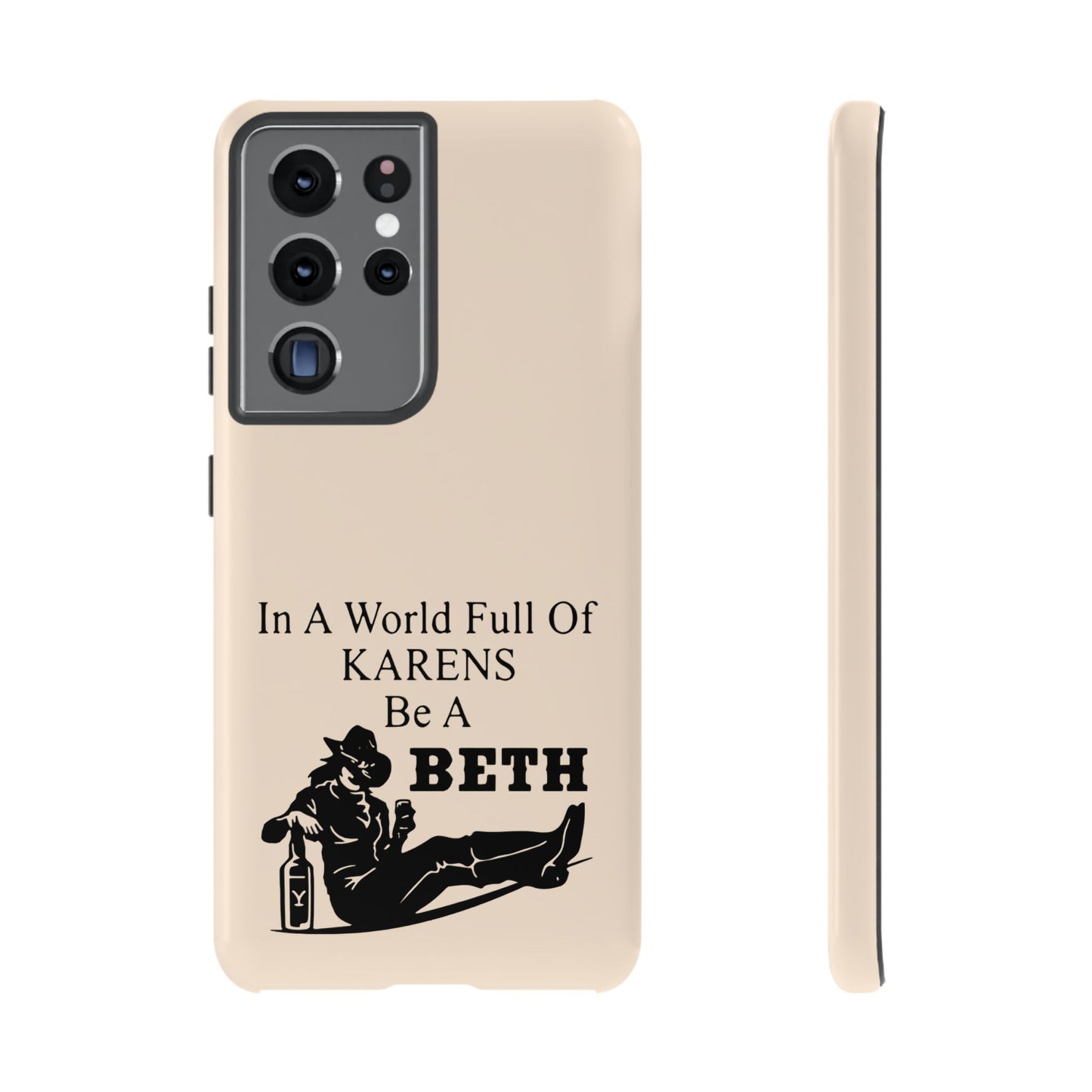 Peach Color Tough Phone Cases For iPhone, Samsung, Pixel, Cowgirl Inspired