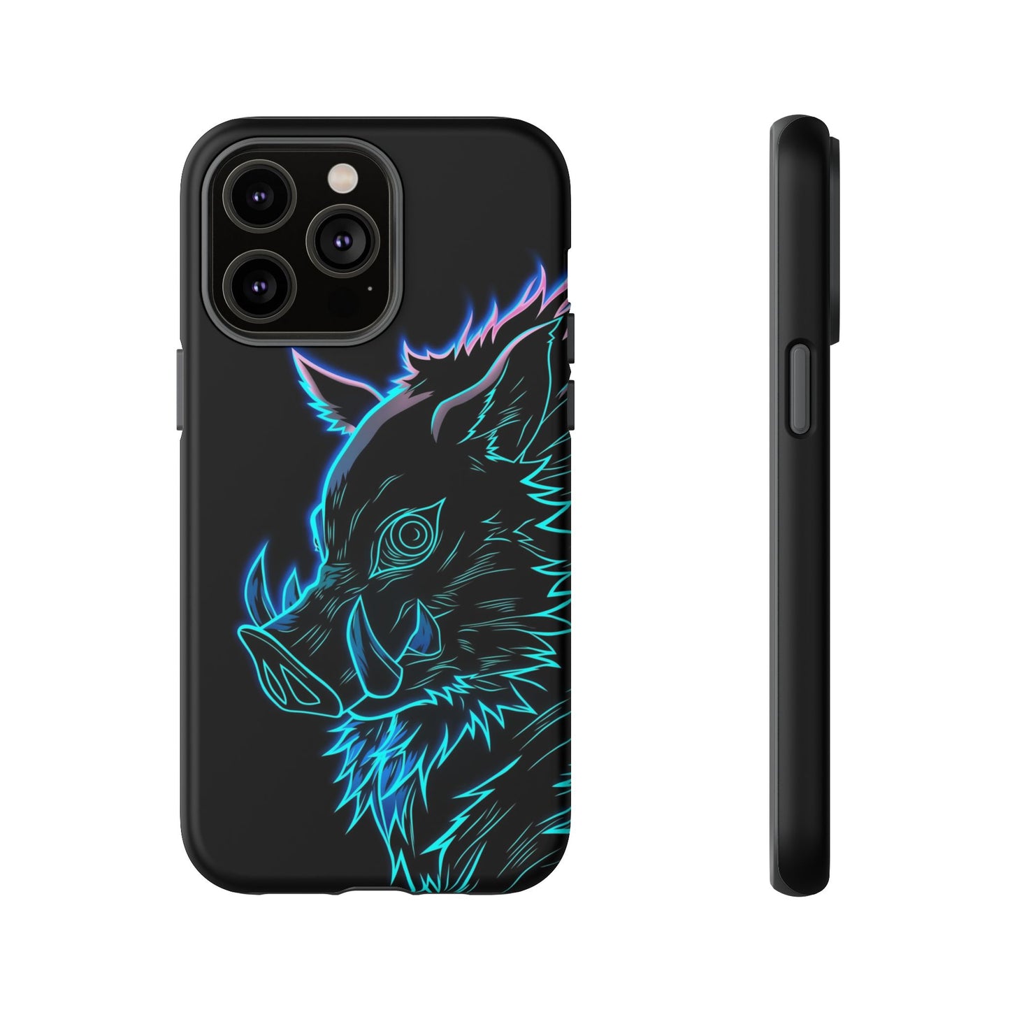 Tough Cases For iPhone, Galaxy, Anime Hashibira Beast Slayer Neon Design