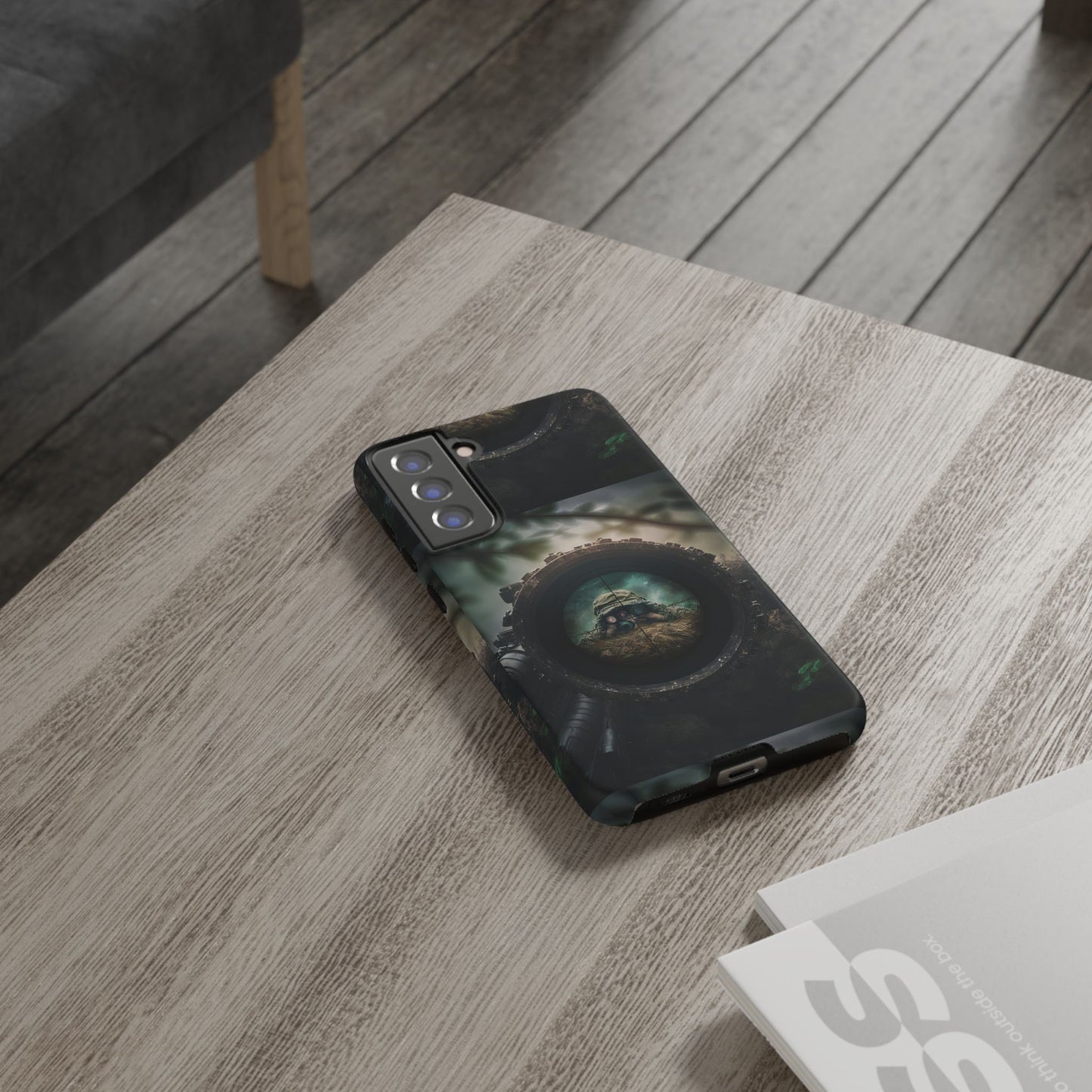 Sniper Scope Soldier Phone Case | Dual Layer Tough Cover  For iPhone