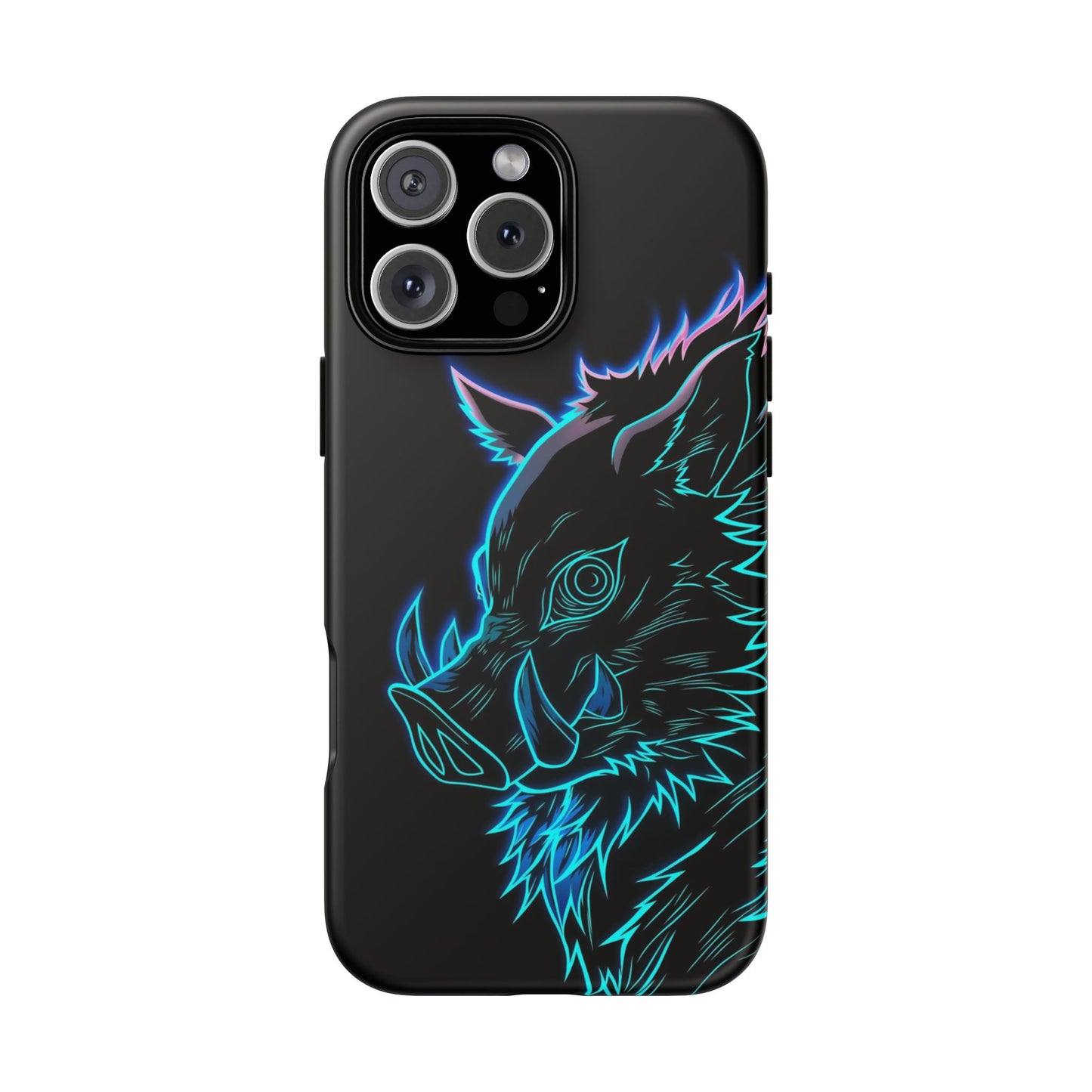 Tough Cases For iPhone, Galaxy, Anime Hashibira Beast Slayer Neon Design