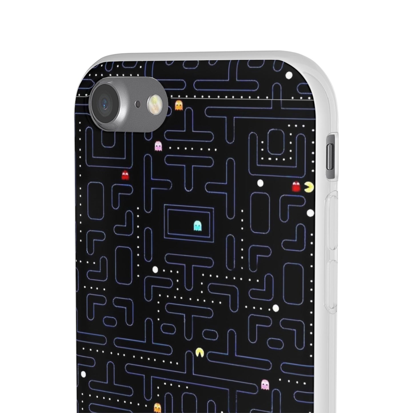 Retro Arcade Gaming TPU Phone Case, Fun Flexi Case, Gift for Gamers, Pac Man