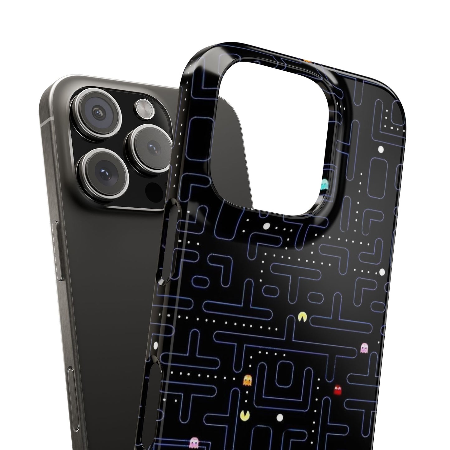 iPhone Slim Case, Pac Man Arcade Game Board Design, Glossy Finish