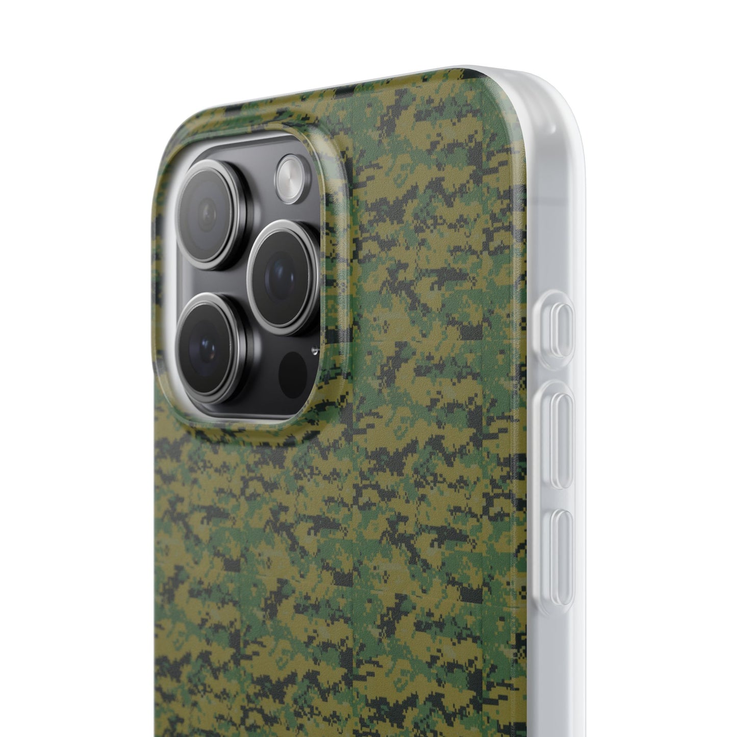 Marapat Pixelated Camo Flexible Phone Cases For iPhone and Samsung Galaxy