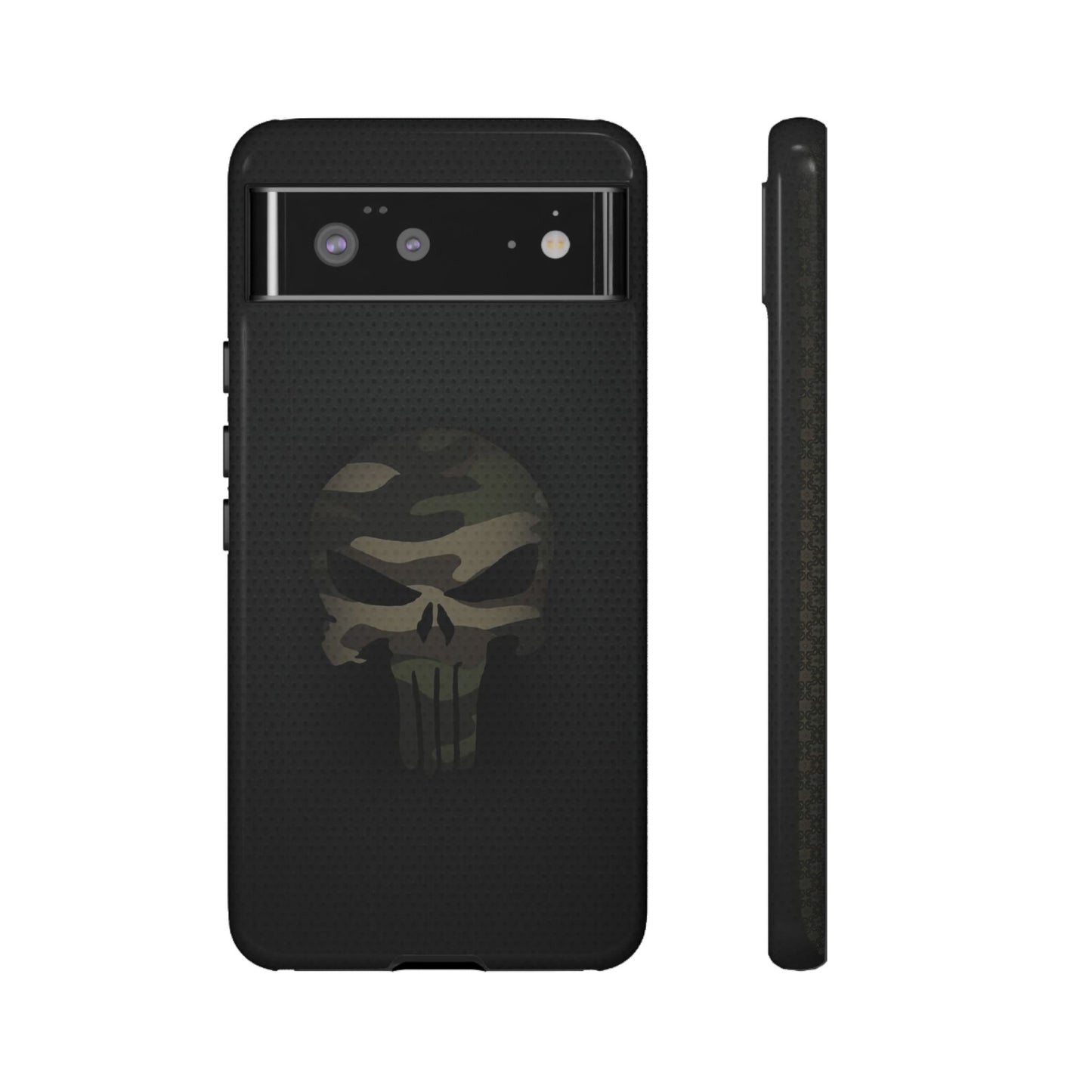 Camo Green Tough Case For iPhone, Samsung Galaxy, Pixel, Punisher Graphic