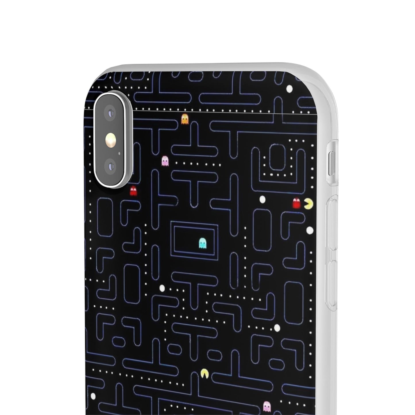 Retro Arcade Gaming TPU Phone Case, Fun Flexi Case, Gift for Gamers, Pac Man