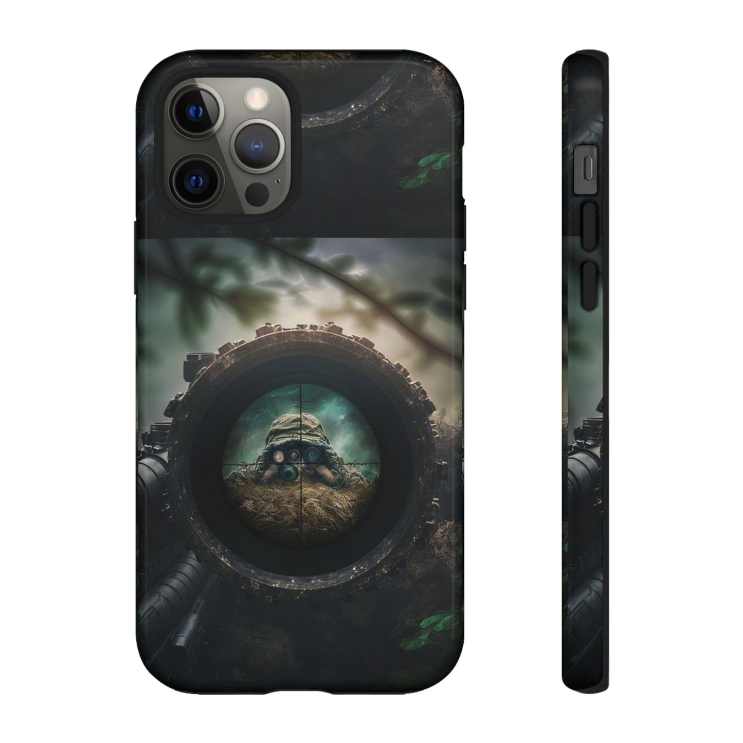 Sniper Scope Soldier Phone Case | Dual Layer Tough Cover  For iPhone