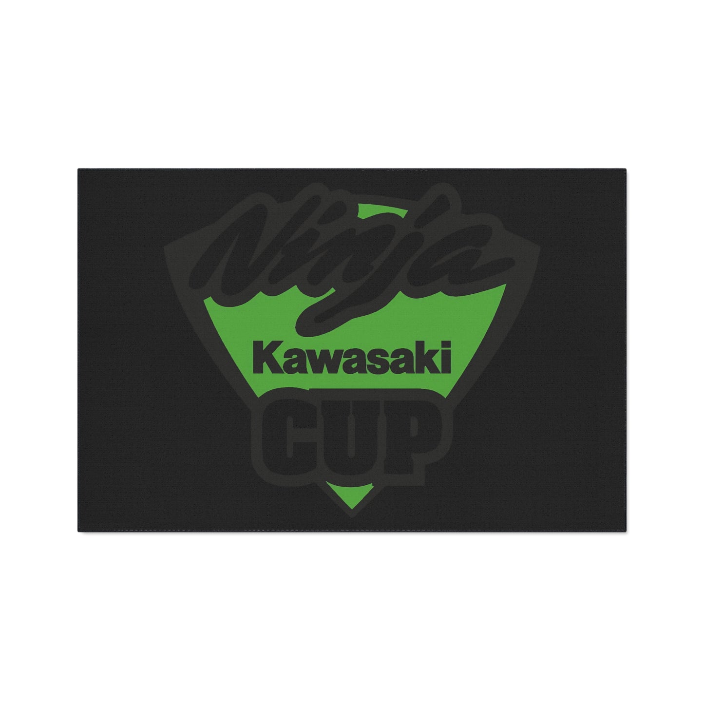 Motorsports Ninja Cup Kawasaki Floor mat | Motorcycle Garage Mat
