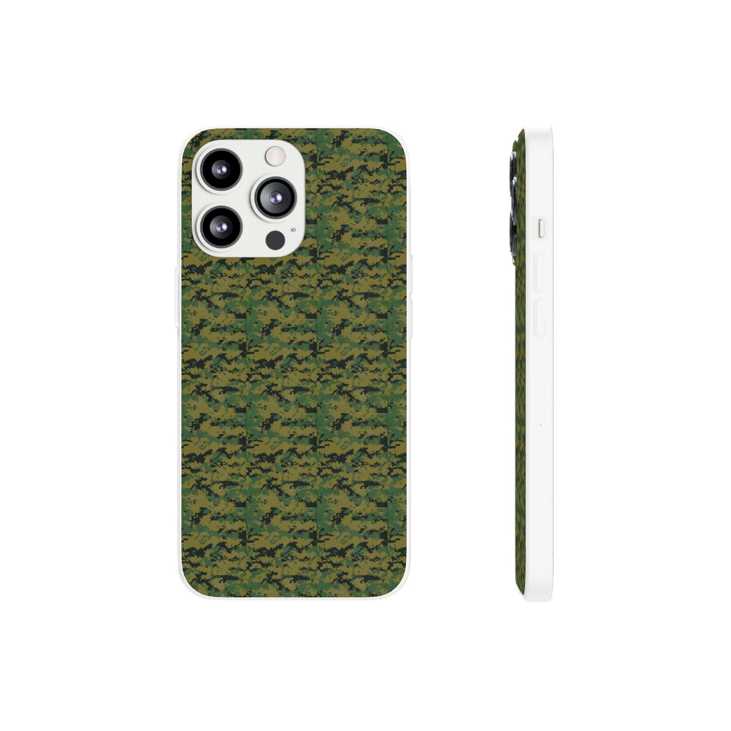 Marapat Pixelated Camo Flexible Phone Cases For iPhone and Samsung Galaxy