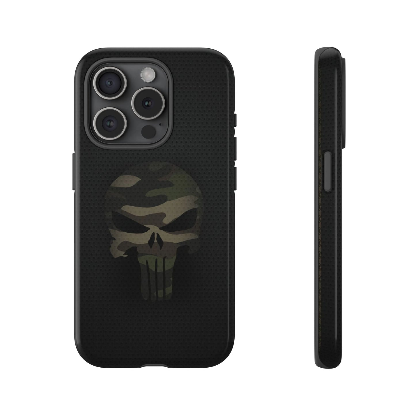 Camo Green Tough Case For iPhone, Samsung Galaxy, Pixel, Punisher Graphic