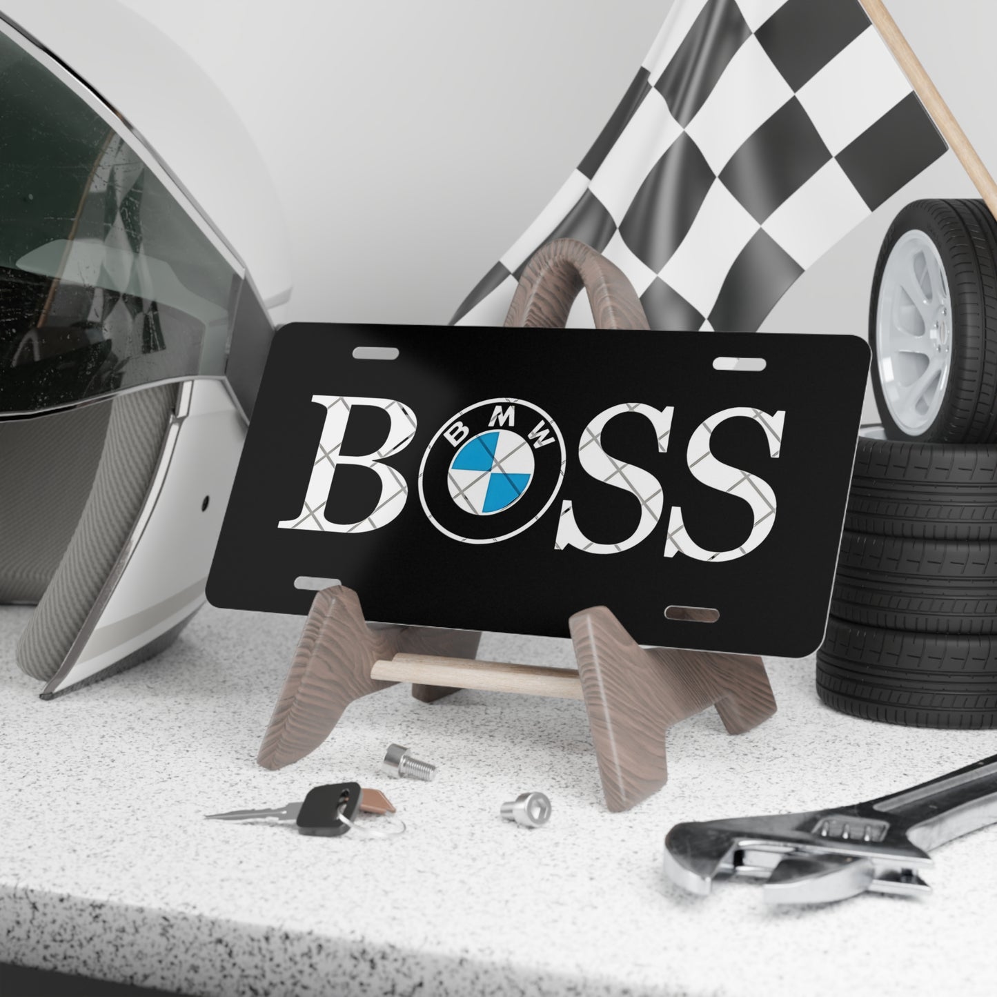 BOSS BMW Vanity License Plate For Beamer Owner, Perfect For Gifting