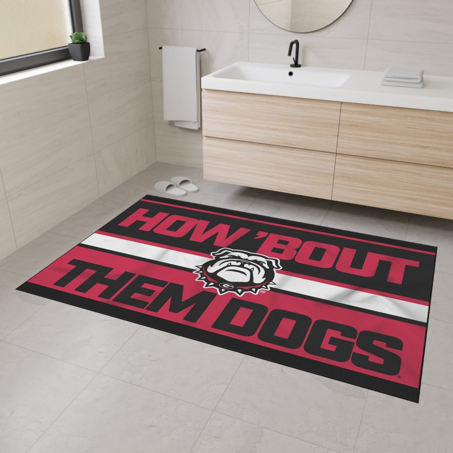 Bulldog-Themed Heavy Duty Floor Mat | Georgia Sports Decor, How Bout Them Bulldogs