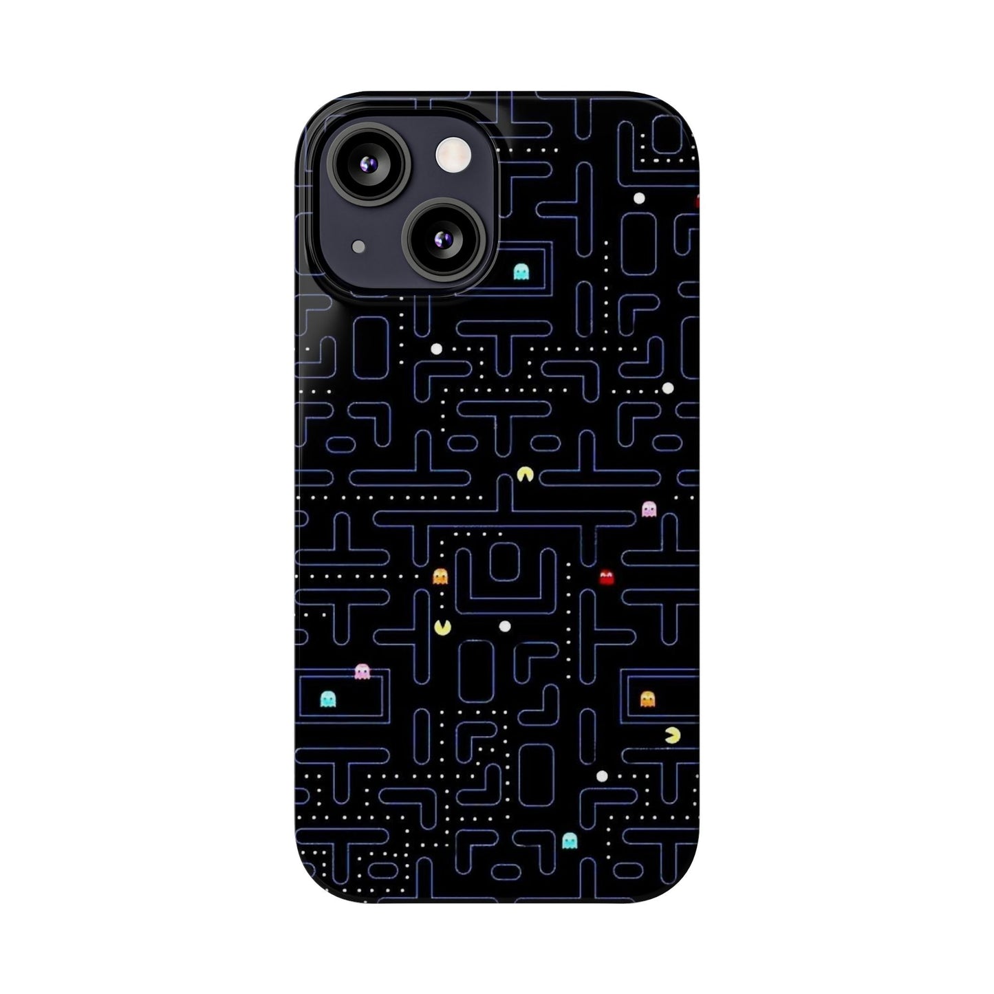 iPhone Slim Case, Pac Man Arcade Game Board Design, Glossy Finish