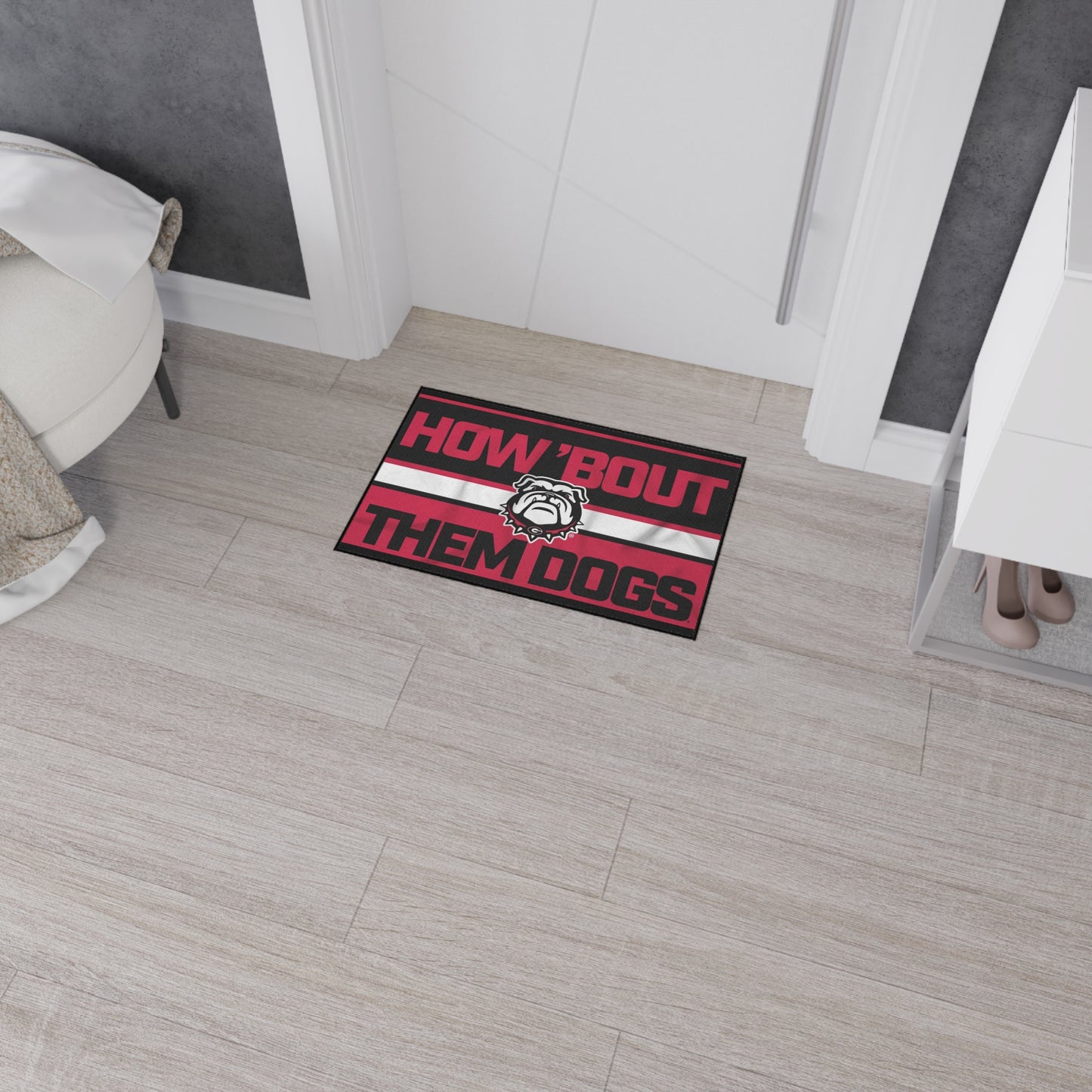 Bulldog-Themed Heavy Duty Floor Mat | Georgia Sports Decor, How Bout Them Bulldogs