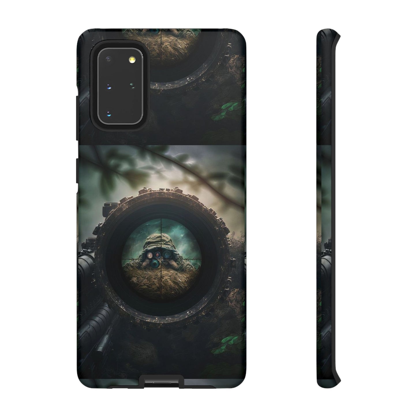 Sniper Scope Soldier Phone Case | Dual Layer Tough Cover  For iPhone