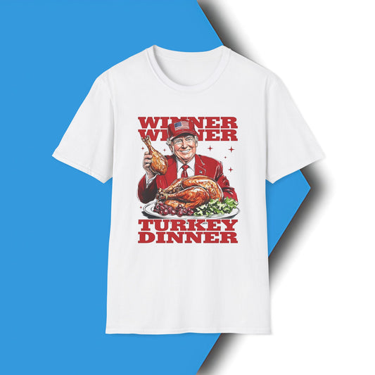 Trump 'Winner Winner Turkey Dinner' Graphic T-Shirt, President Inauguration