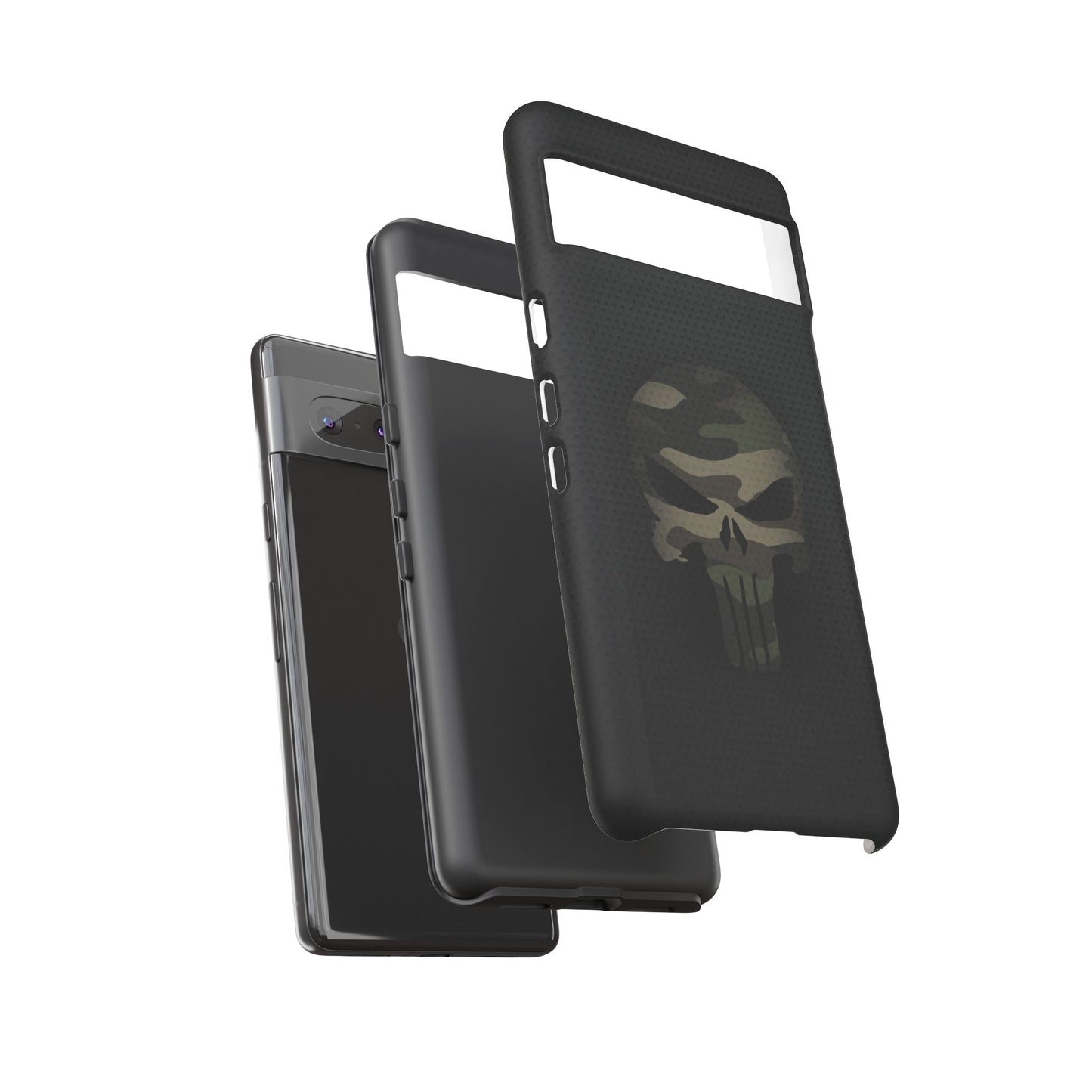 Camo Green Tough Case For iPhone, Samsung Galaxy, Pixel, Punisher Graphic