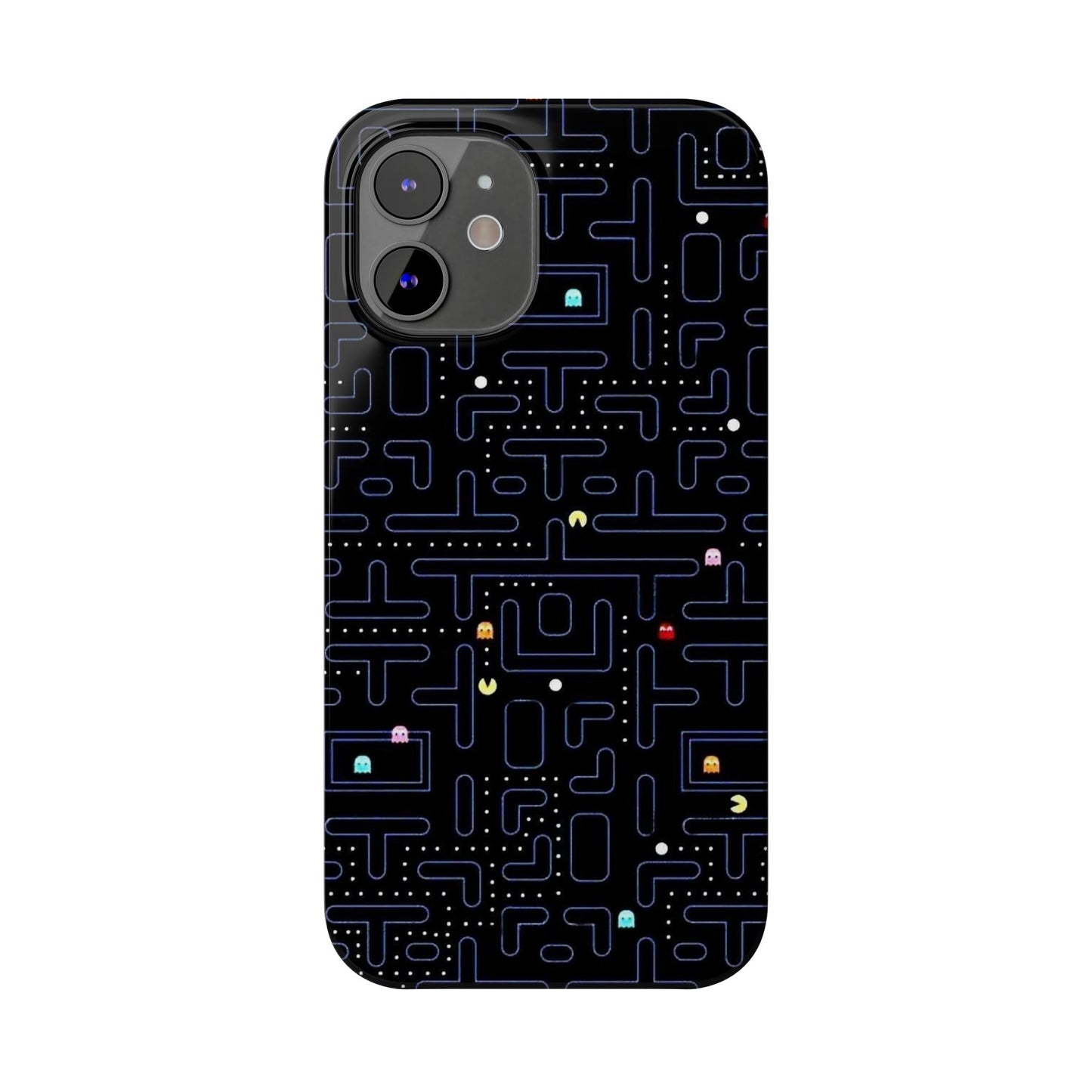 iPhone Slim Case, Pac Man Arcade Game Board Design, Glossy Finish