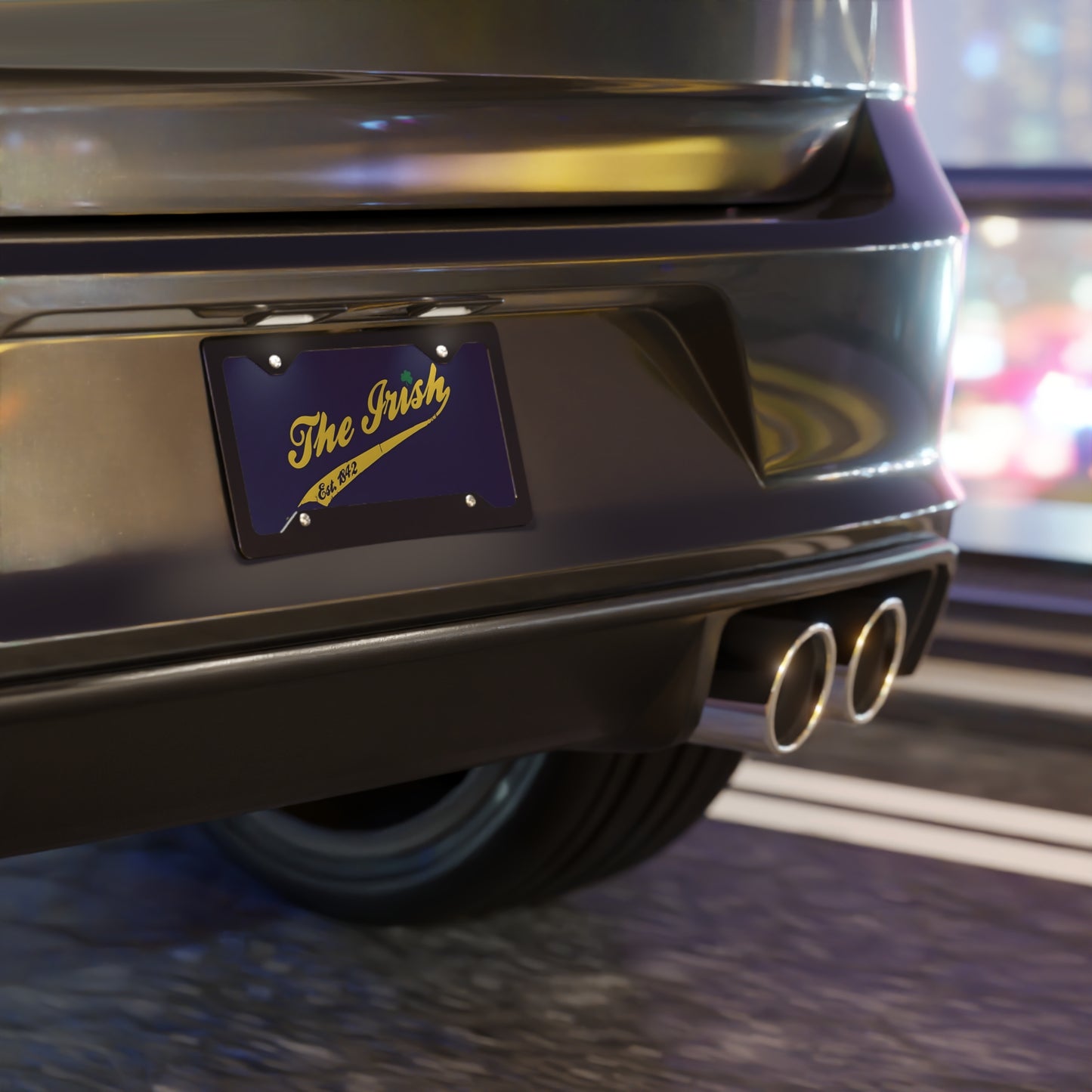 The Irish Blue Front Vanity License Plate