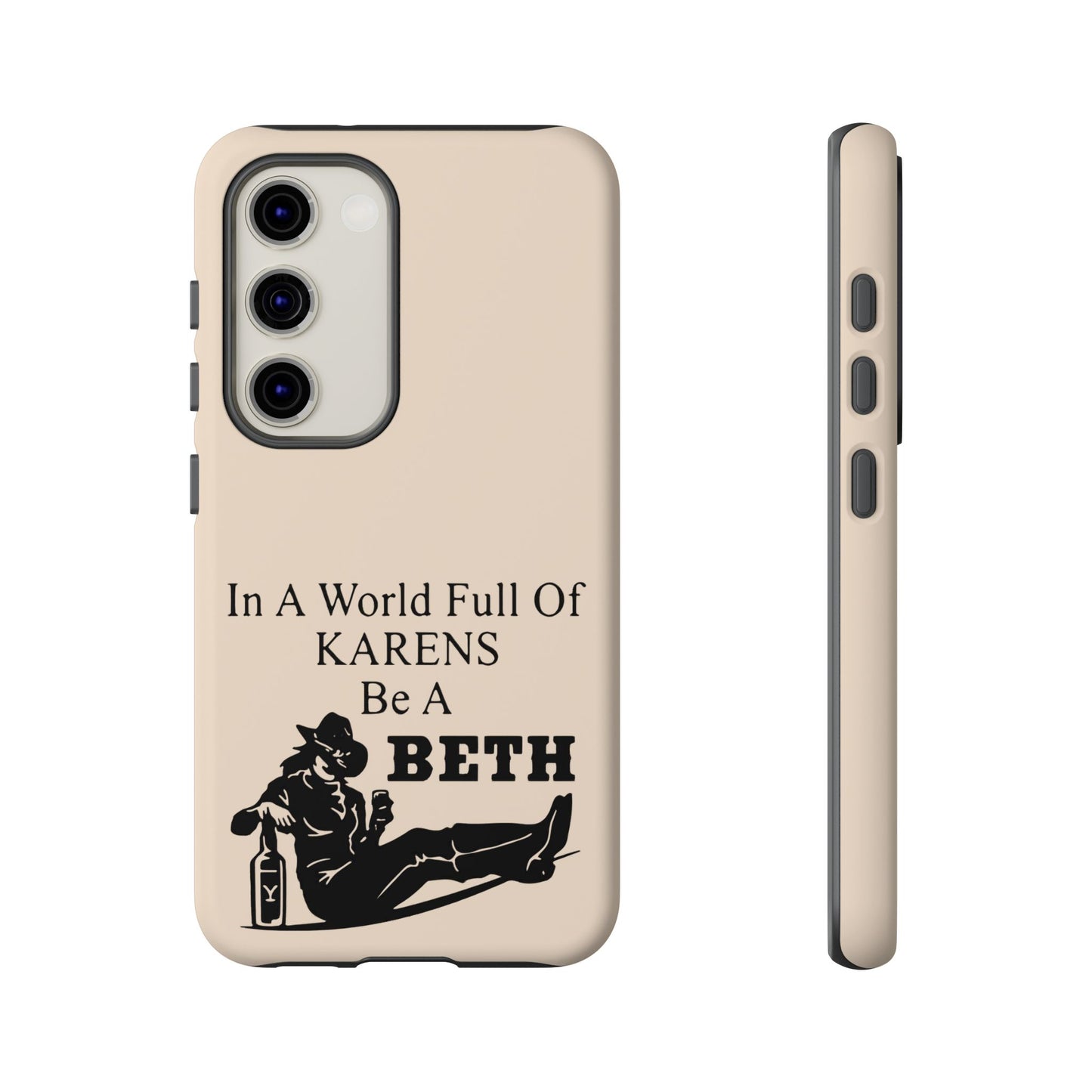 Peach Color Tough Phone Cases For iPhone, Samsung, Pixel, Cowgirl Inspired