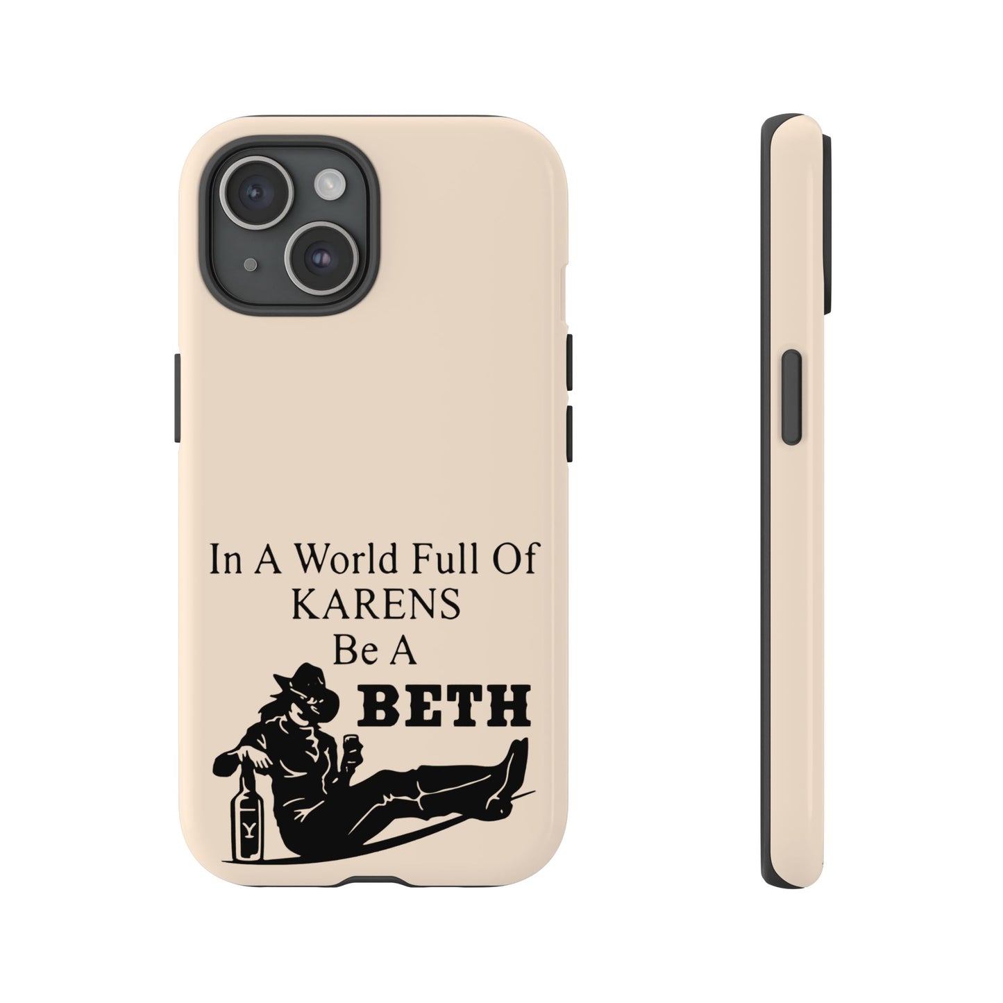 Peach Color Tough Phone Cases For iPhone, Samsung, Pixel, Cowgirl Inspired