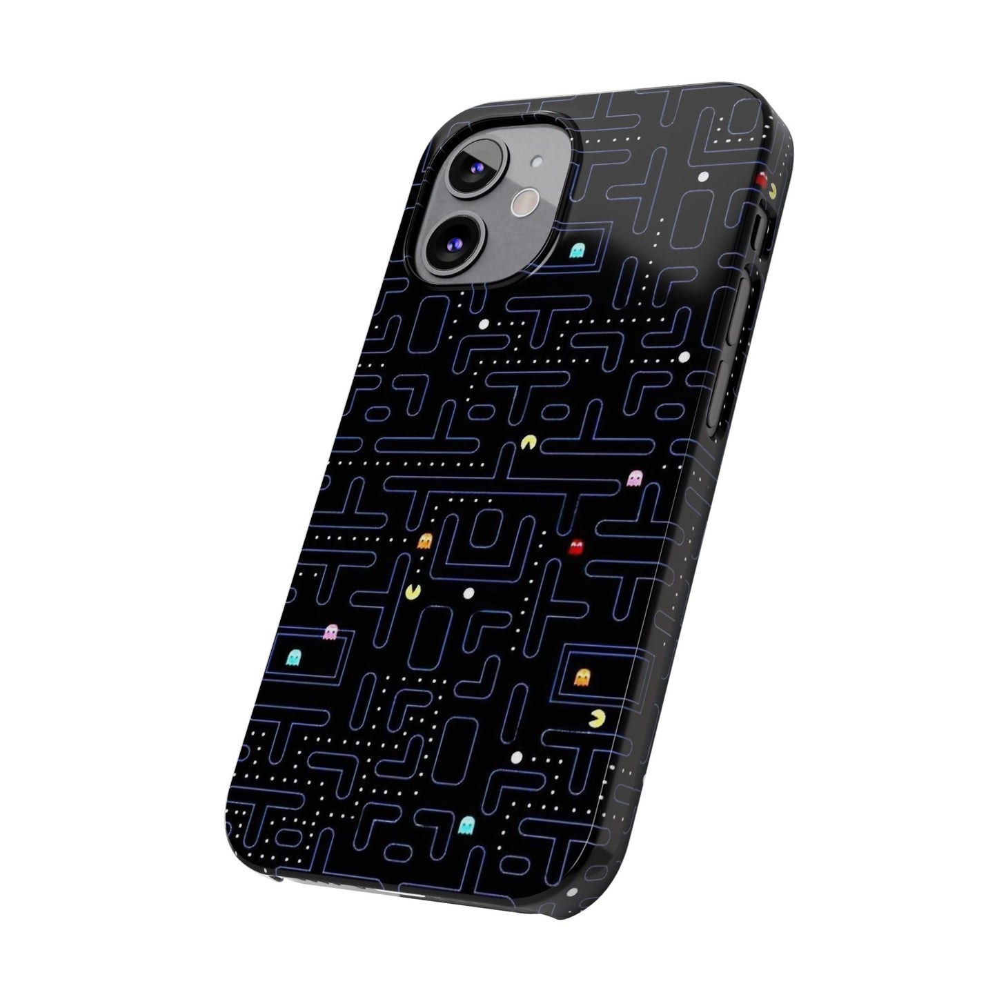 iPhone Slim Case, Pac Man Arcade Game Board Design, Glossy Finish