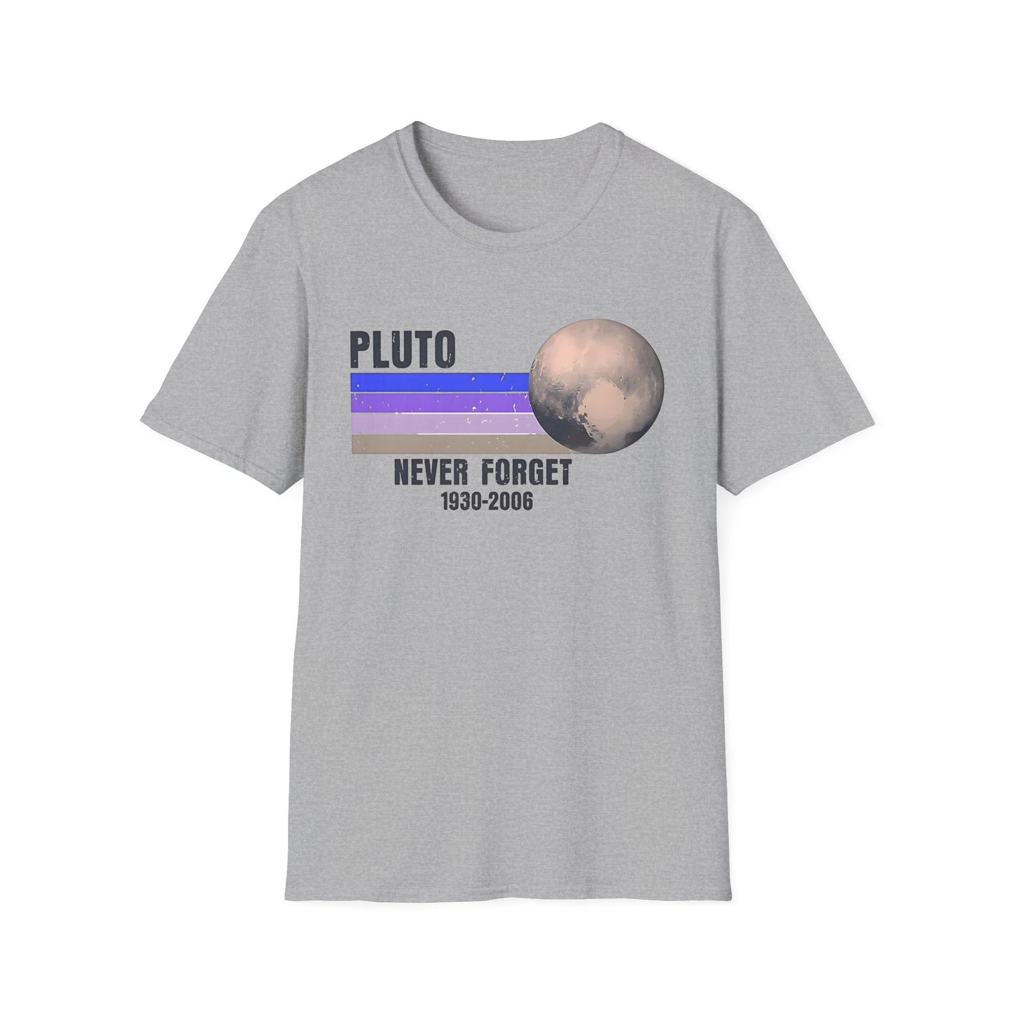 Retro Pluto Never Forget T-Shirt, Space Lover Gift, Astronomy Tee, Nostalgia