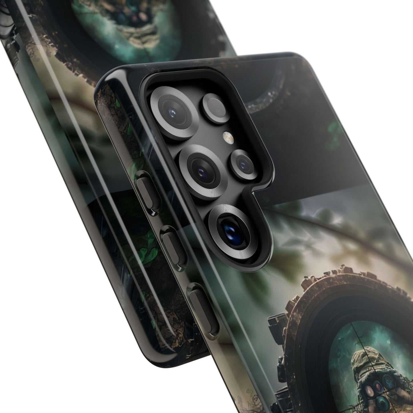 Sniper Scope Soldier Phone Case | Dual Layer Tough Cover  For iPhone