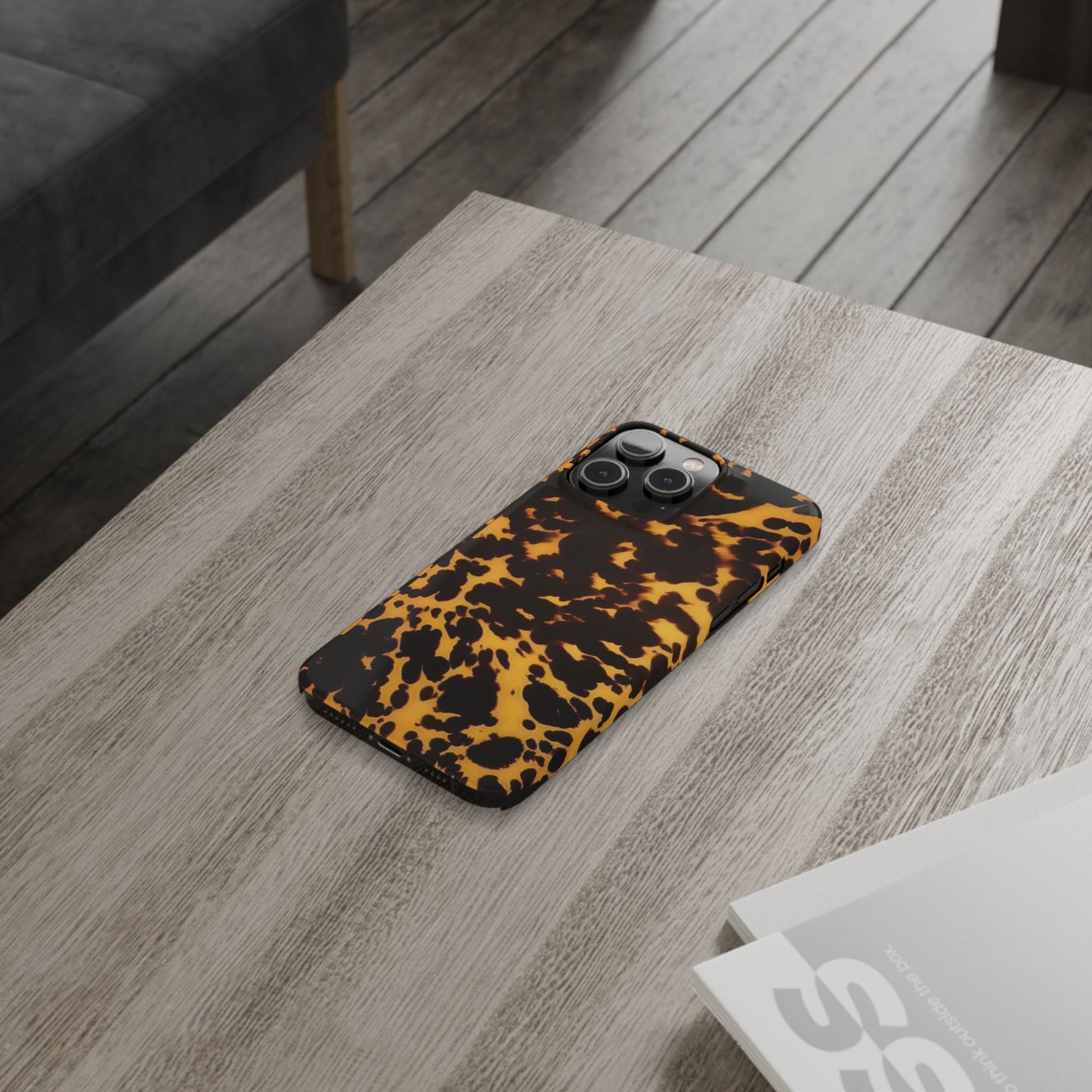 Two Tone Tortoiseshell iPhone Ultra Slim Cases, Glossy Finish