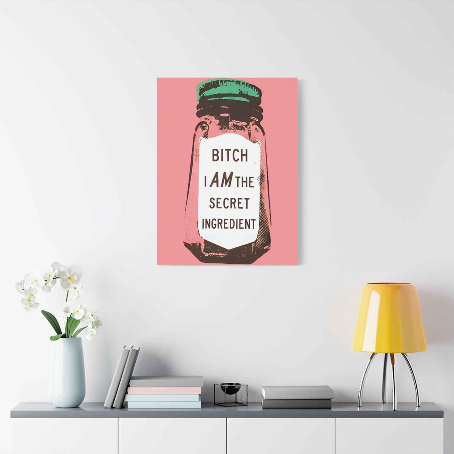 Canvas Print, I Am The Secret Ingredient, Trendy Home and Office Decor, Matte