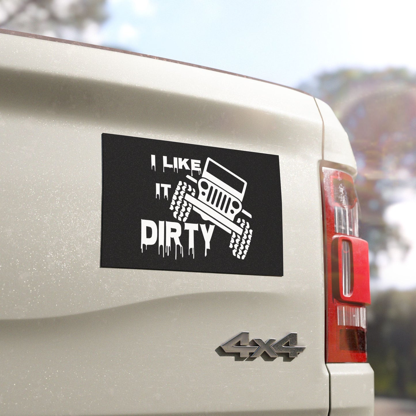 Weatherproof Jeep Owner Car Magnets I Like It Dirty Funny Quote