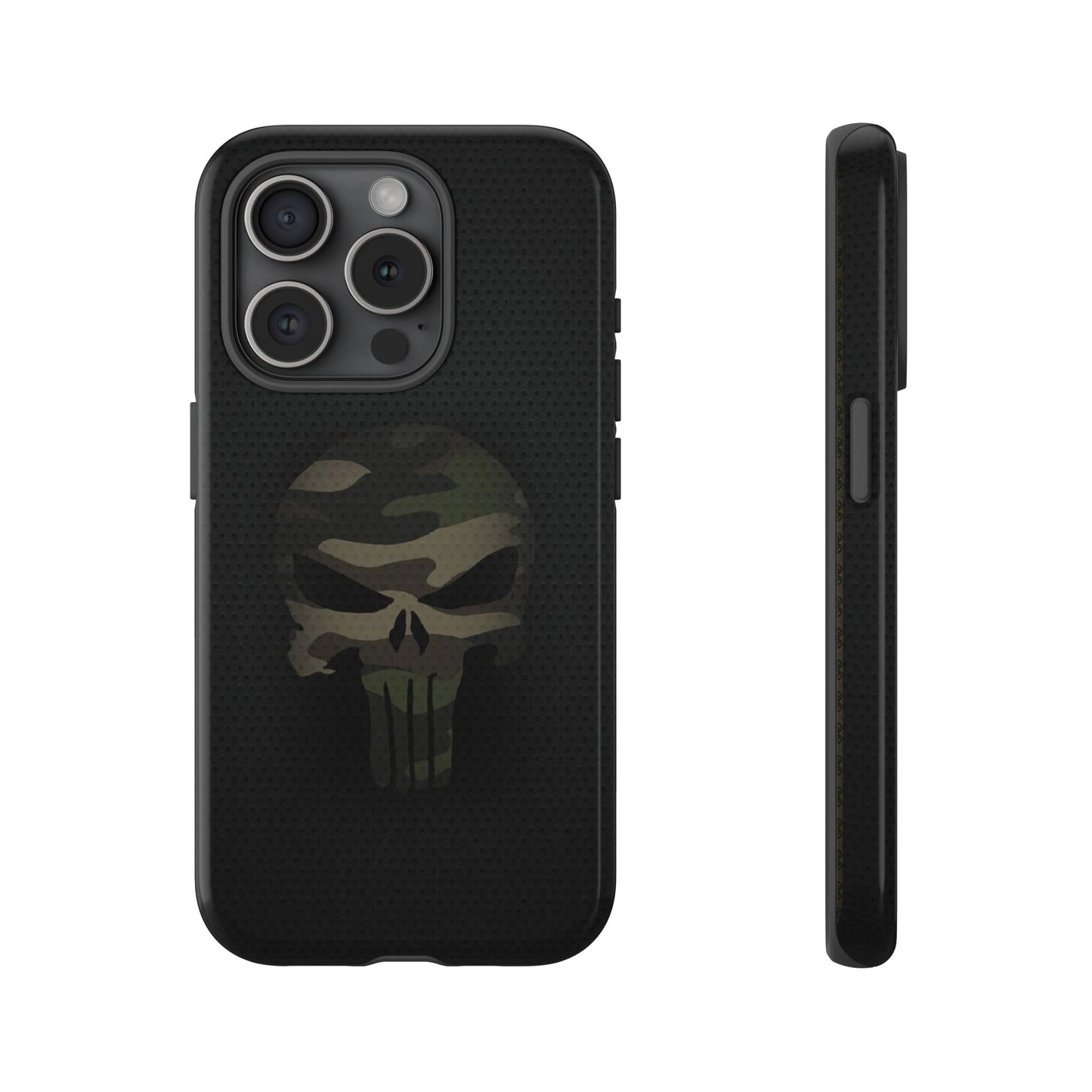 Camo Green Tough Case For iPhone, Samsung Galaxy, Jake Skull Punisher Graphic