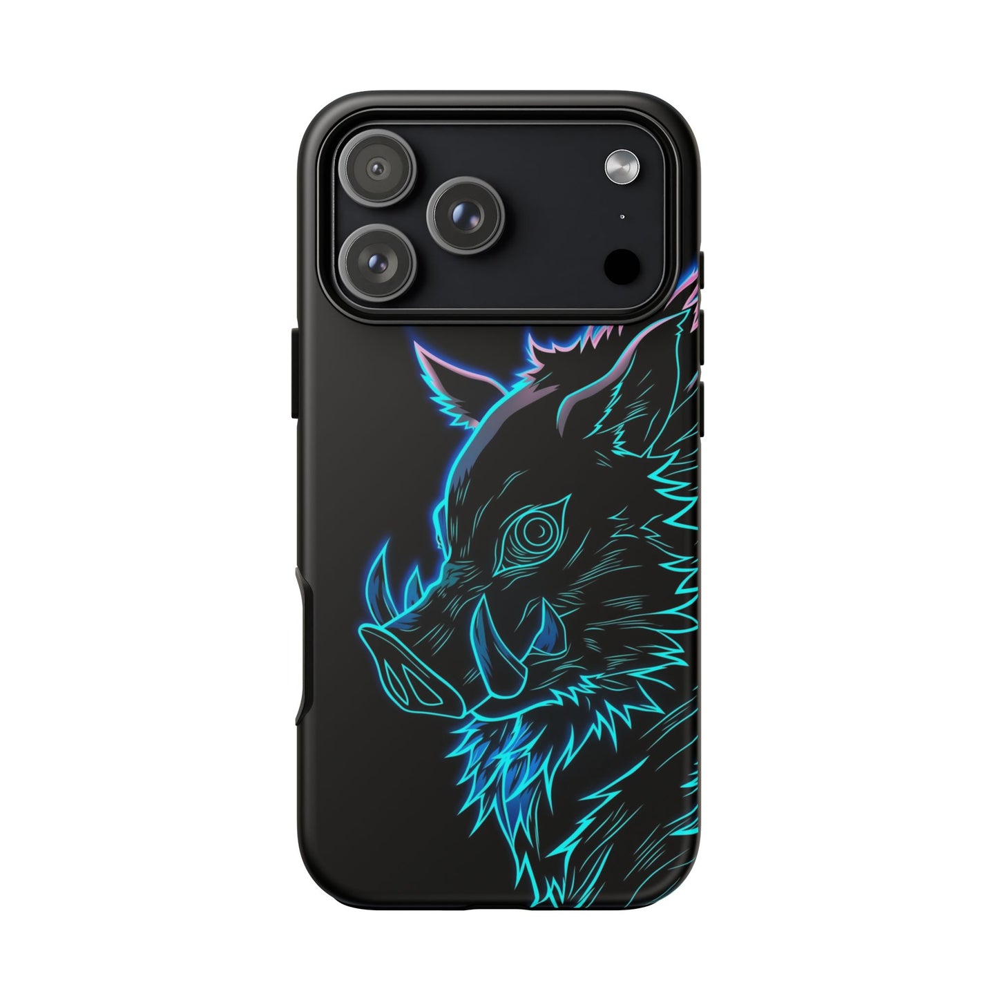 Tough Cases For iPhone, Galaxy, Anime Hashibira Beast Slayer Neon Design