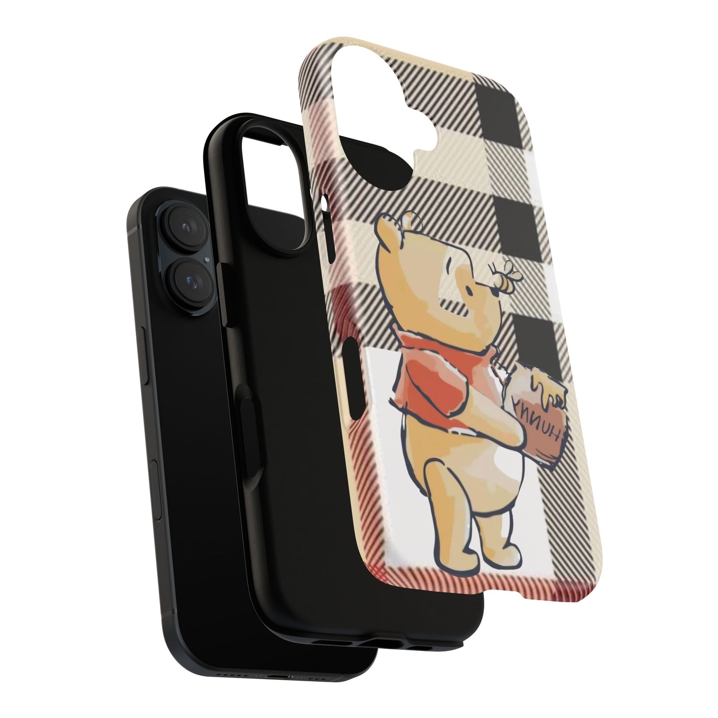 Cute Animal Phone Case, Winnie the Pooh Design, Gift for Kids, Character Case,