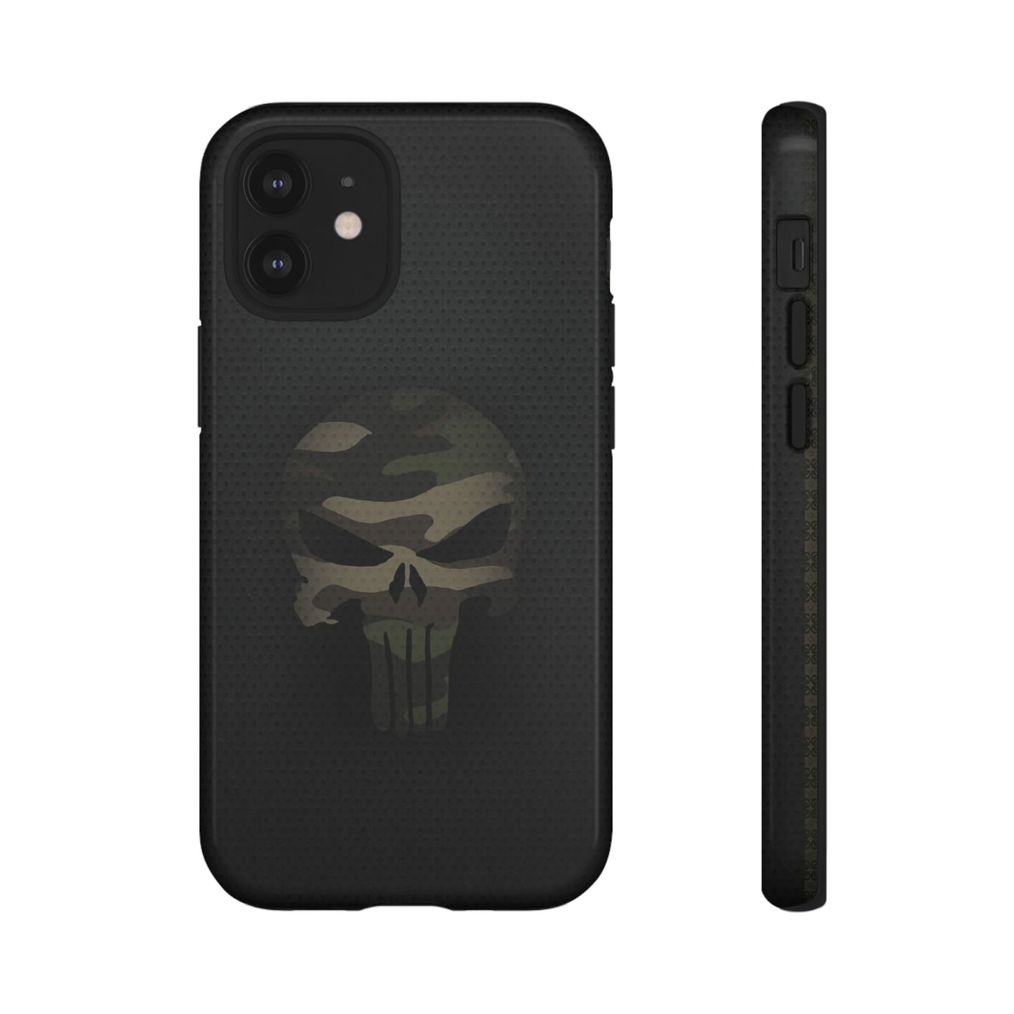 Camo Green Tough Case For iPhone, Samsung Galaxy, Pixel, Punisher Graphic