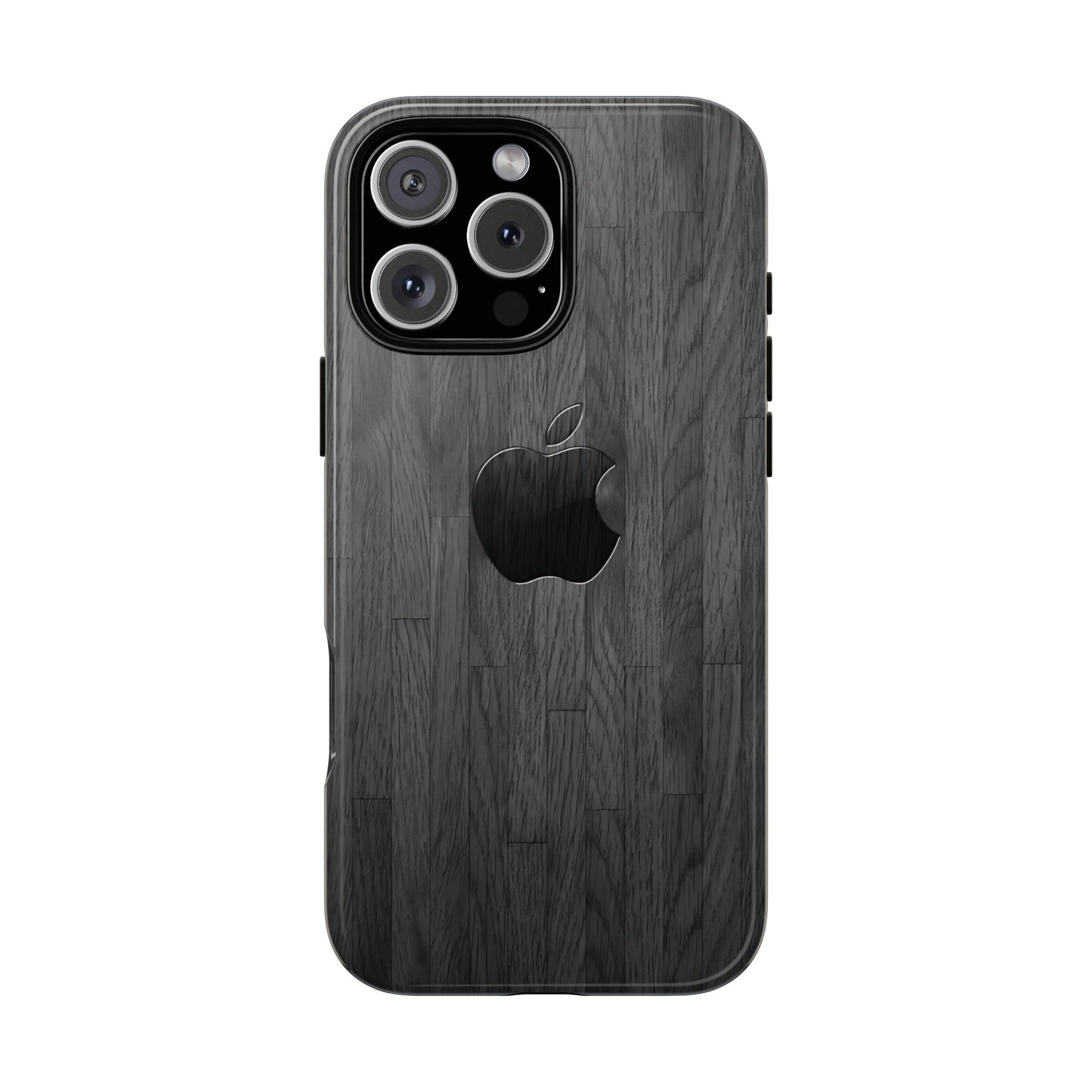 Tough Cases For iPhones, Gray Wood Color Rugged Phone Case