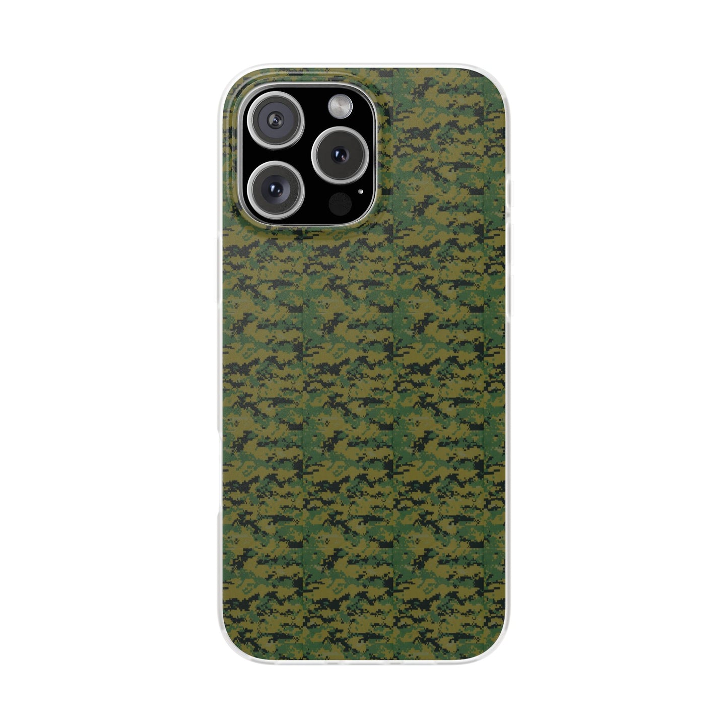 Marapat Pixelated Camo Flexible Phone Cases For iPhone and Samsung Galaxy