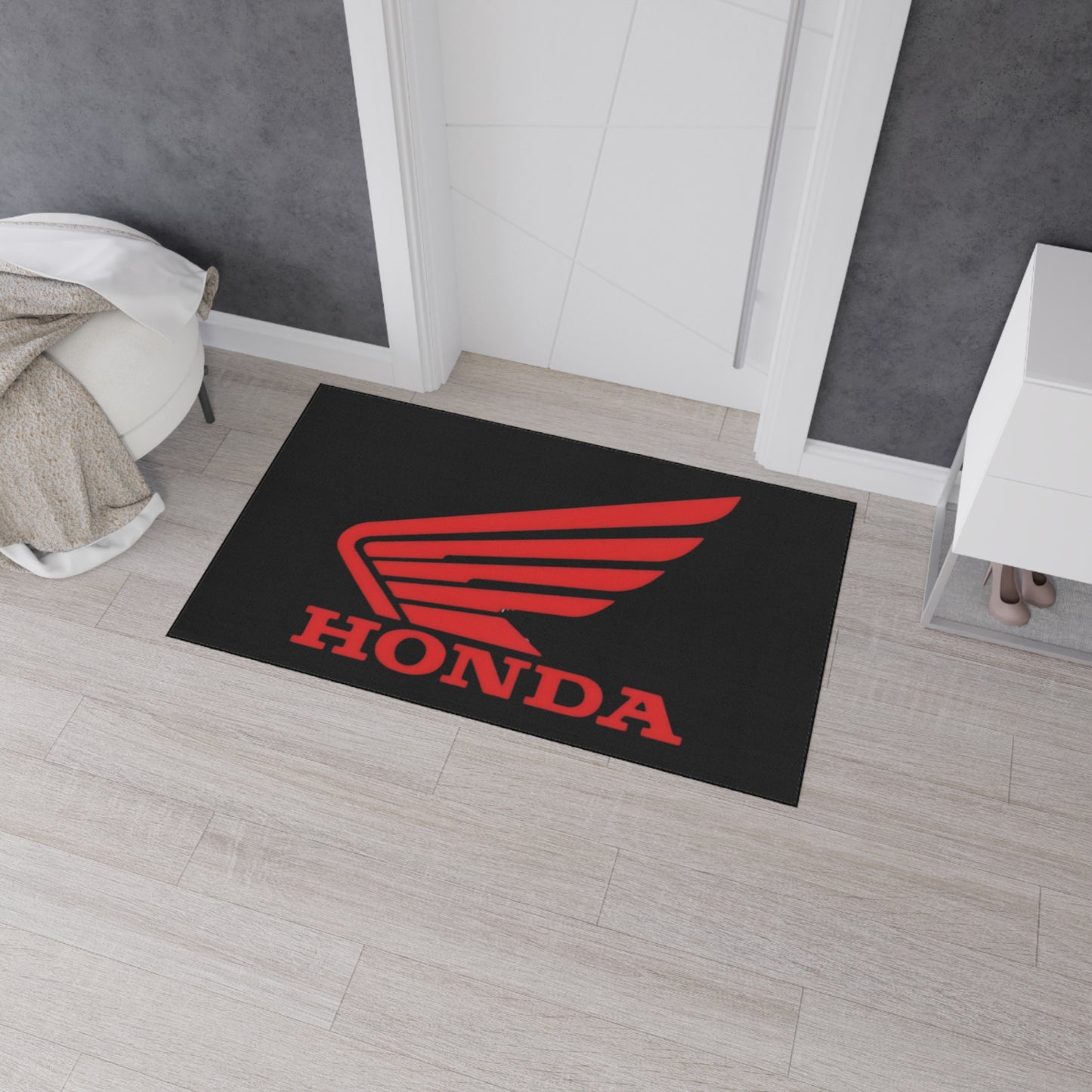 Red Wing Honda Heavy Duty Floor Mat | Motorcycle Decor, Garage Mat Car Entrance