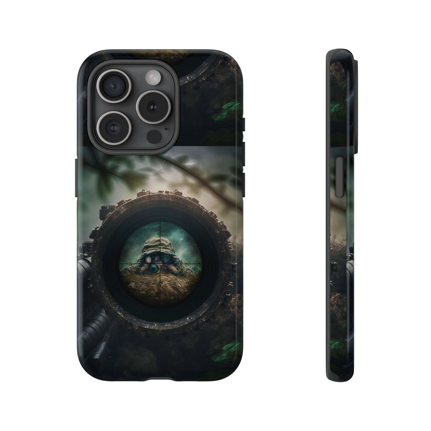 Sniper Scope Soldier Phone Case | Dual Layer Tough Cover  For iPhone