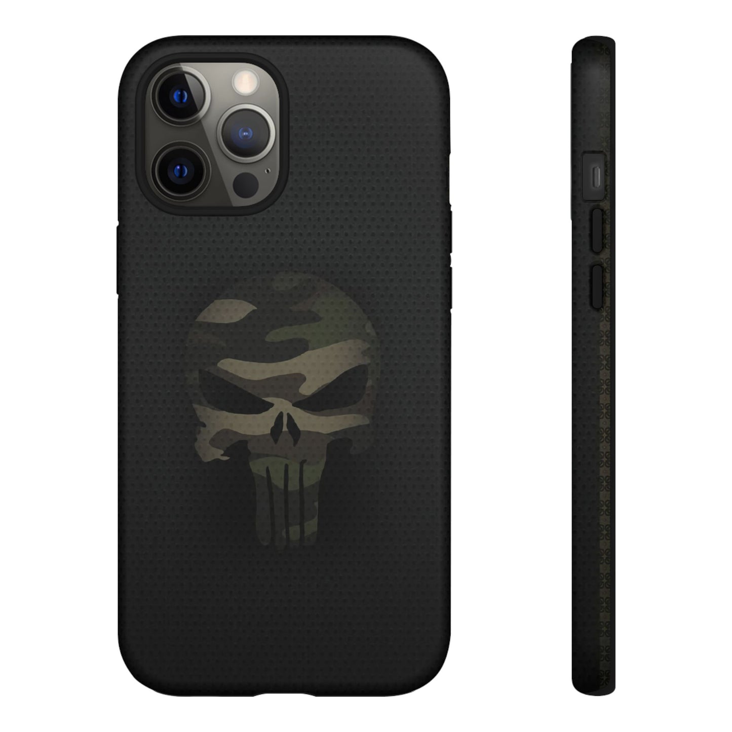 Camo Green Tough Case For iPhone, Samsung Galaxy, Pixel, Punisher Graphic