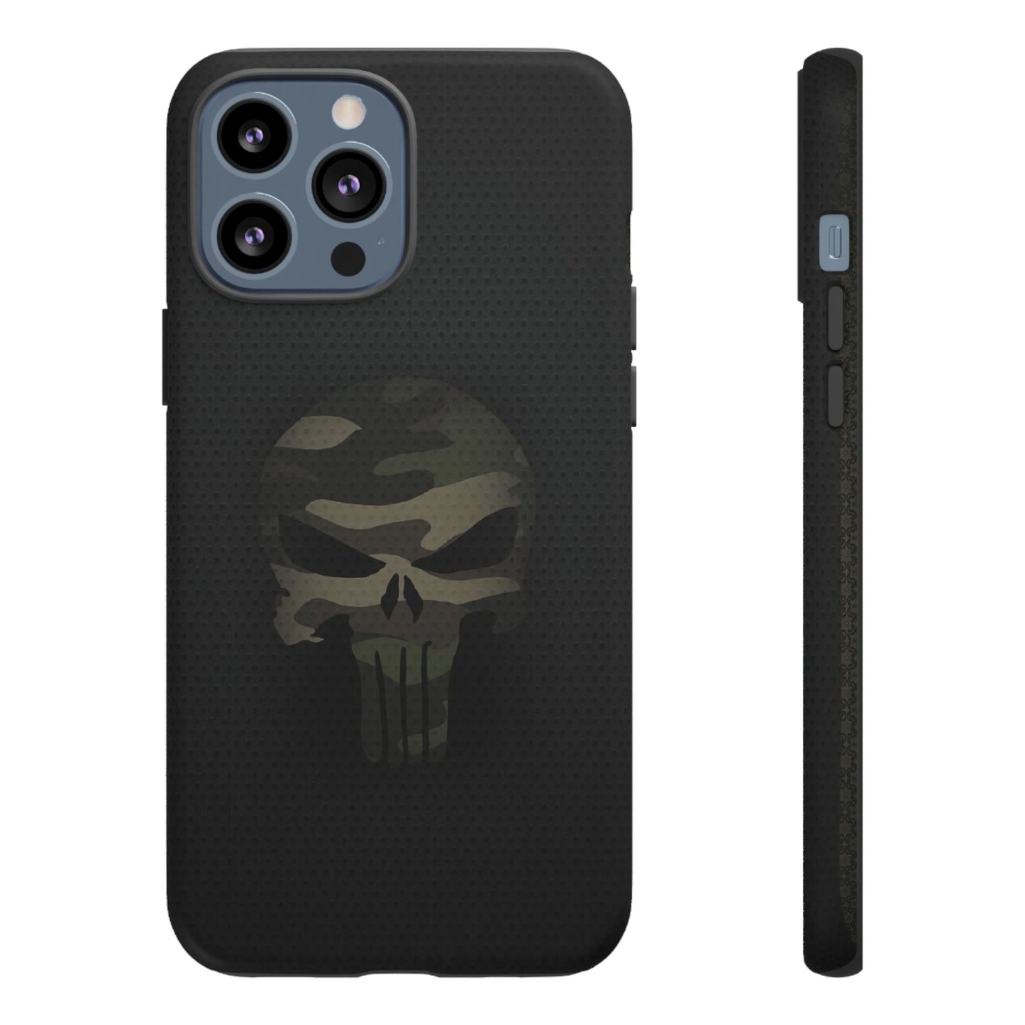 Camo Green Tough Case For iPhone, Samsung Galaxy, Jake Skull Punisher Graphic