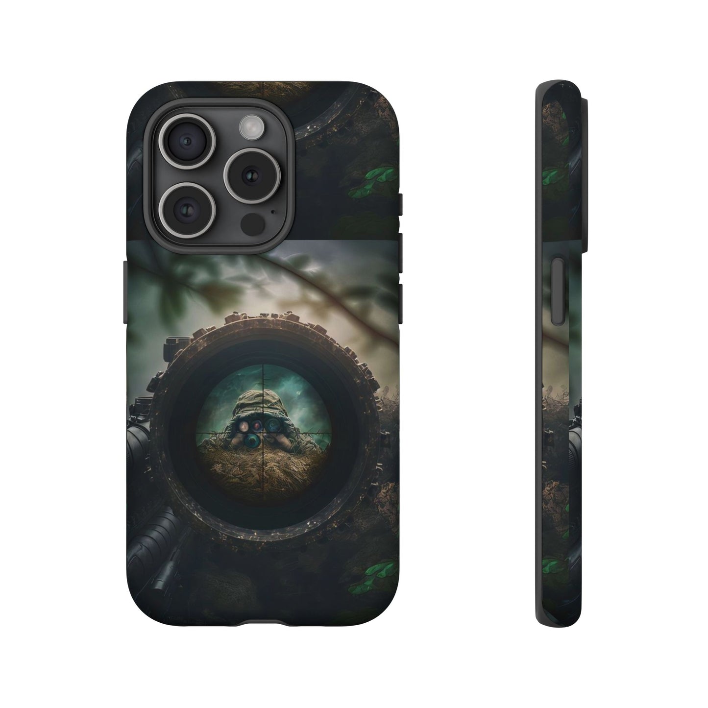Sniper Scope Soldier Phone Case | Dual Layer Tough Cover  For iPhone