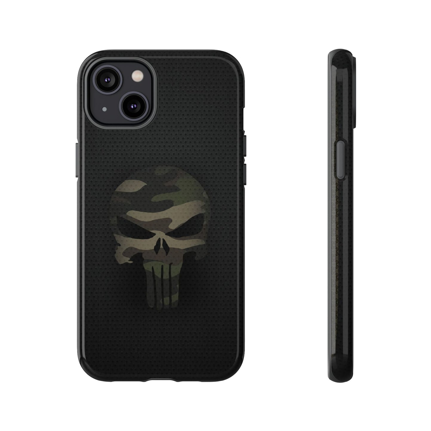 Camo Green Tough Case For iPhone, Samsung Galaxy, Jake Skull Punisher Graphic
